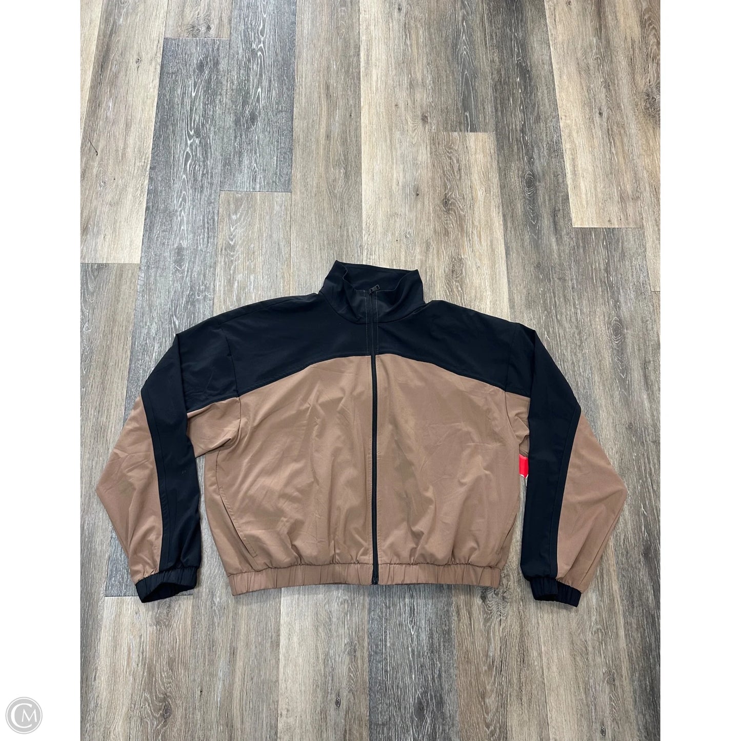 Athletic Jacket By Beyond Yoga In Tan, Size: L