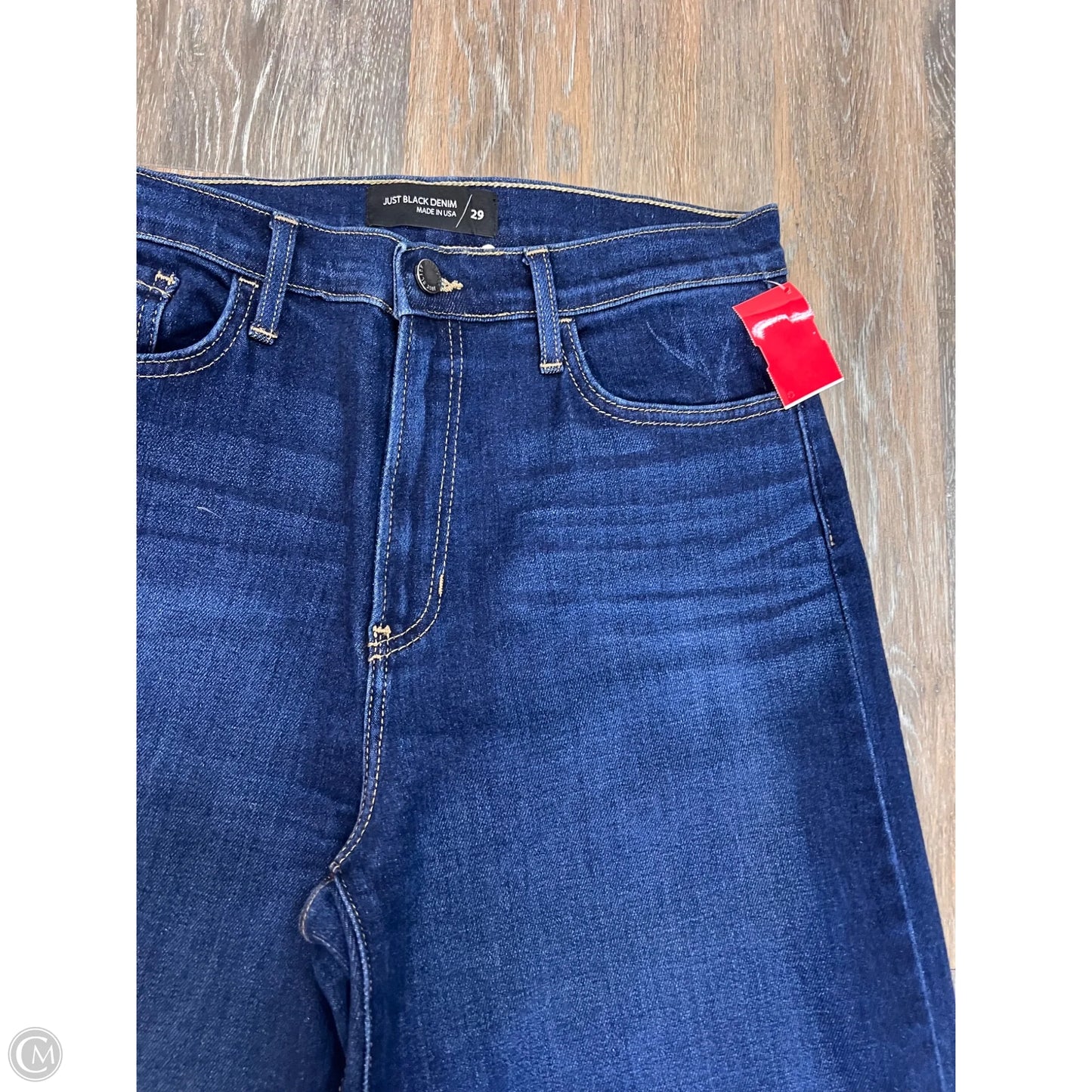 Jeans Wide Leg By Just Black In Blue Denim, Size: 8