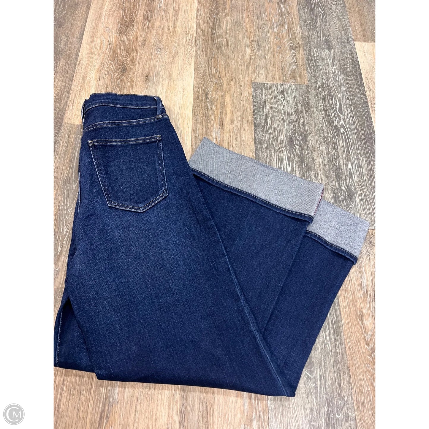 Jeans Wide Leg By Just Black In Blue Denim, Size: 8