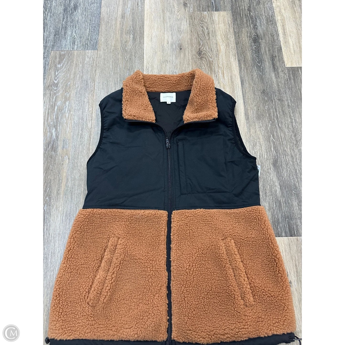 Vest Puffer & Quilted By 7 Diamonds In Black, Size: M