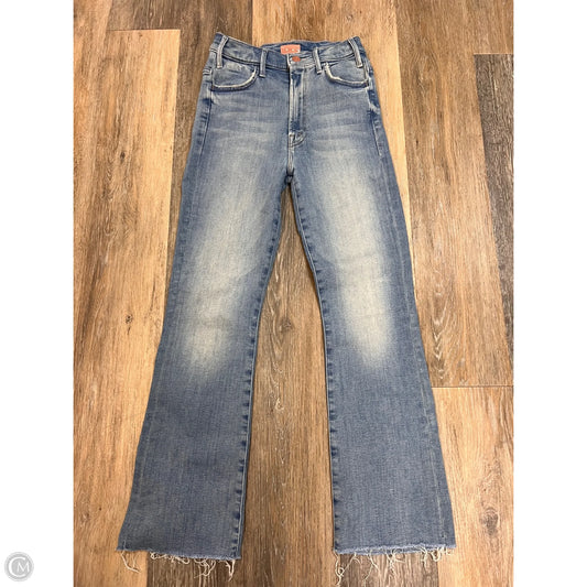 Jeans Flared By Mother In Blue Denim, Size: 0