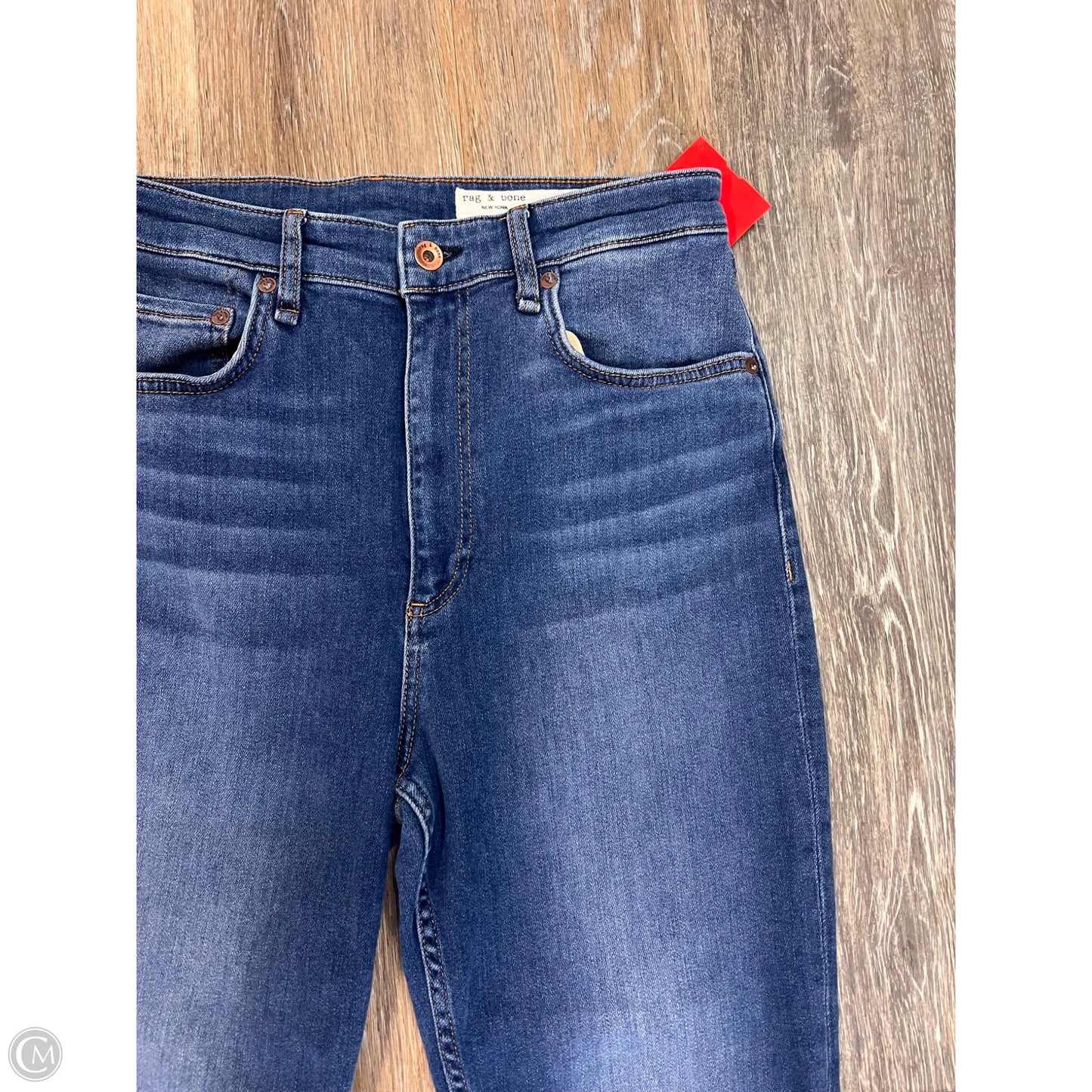 Jeans Boot Cut By Rag And Bone In Blue Denim, Size: 10/30