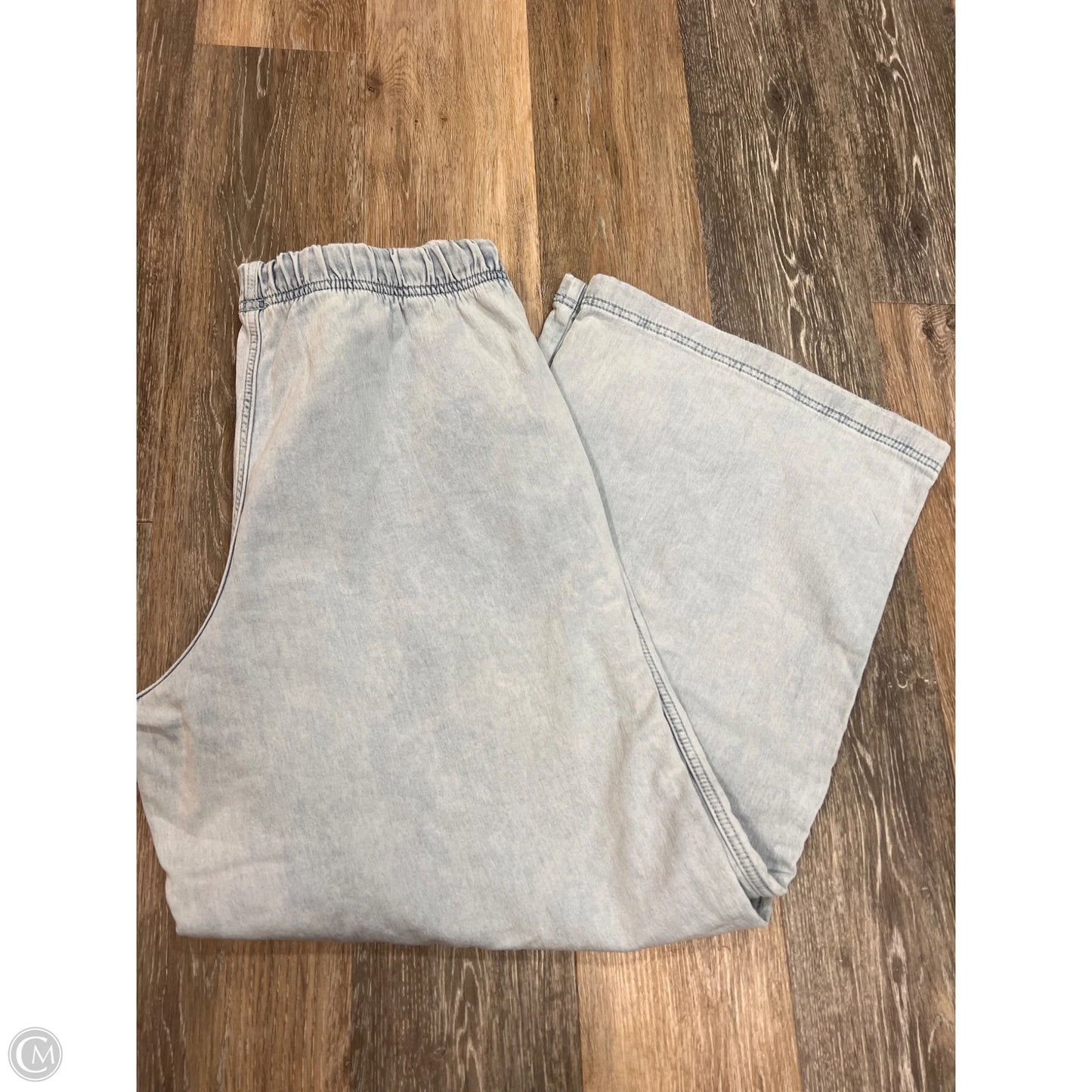 -Pants Wide Leg By Aerie In Blue, Size: L