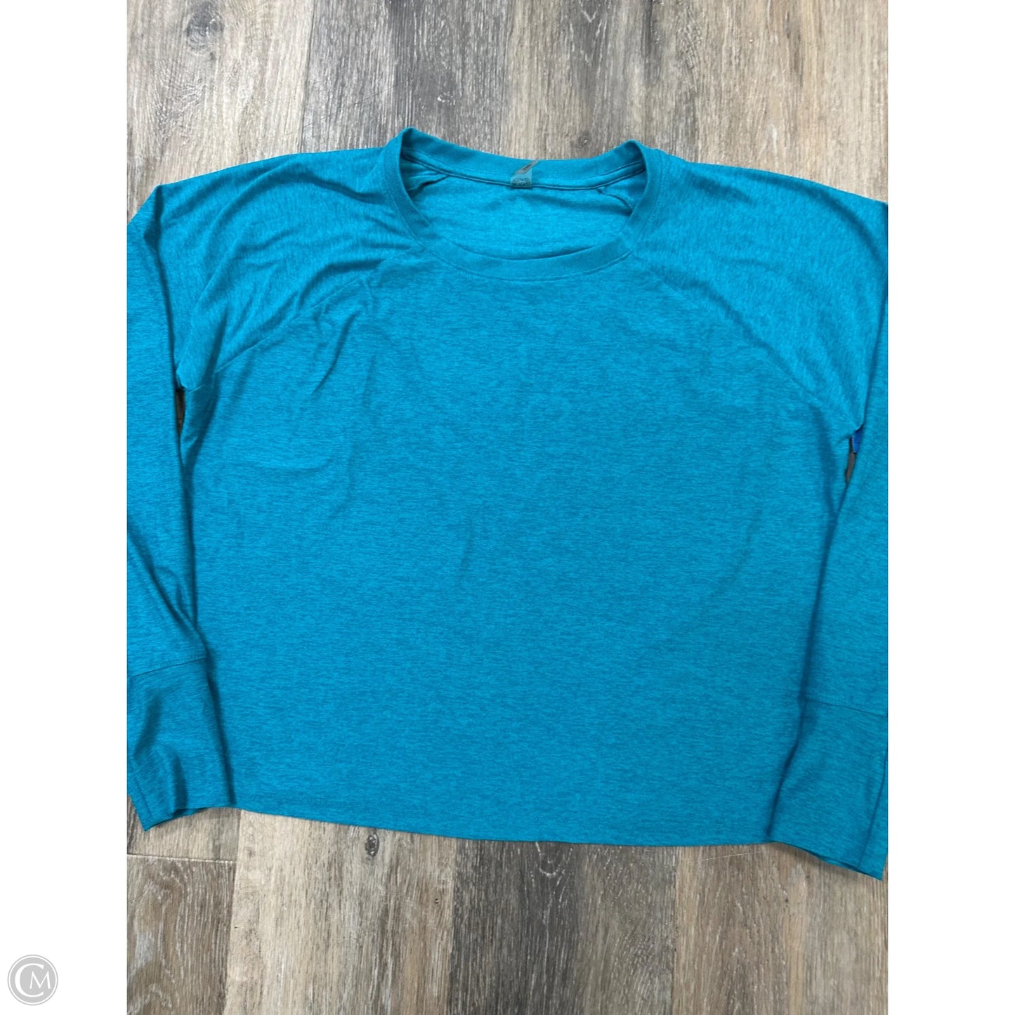 -Athletic Top Long Sleeve Crewneck By Beyond Yoga In Blue, Size: Xs