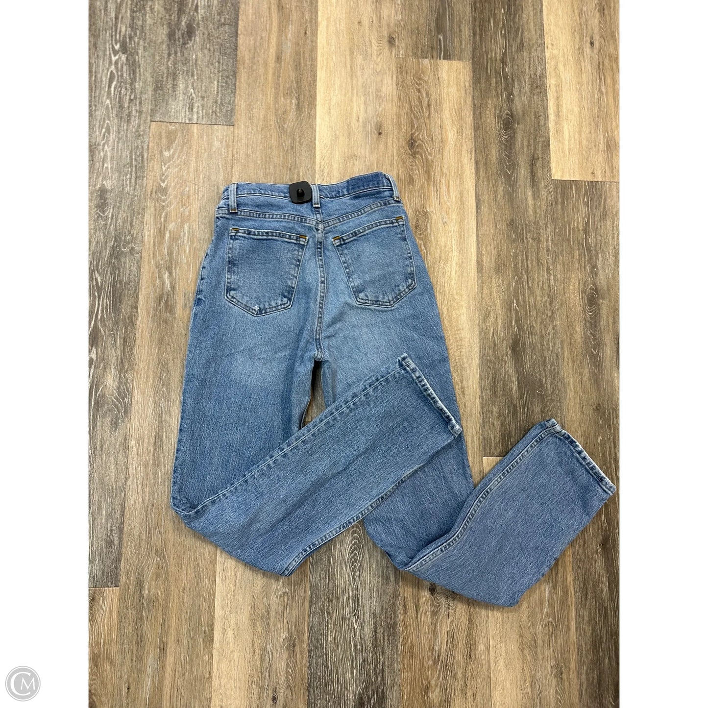 Jeans Straight By Abercrombie And Fitch In Blue Denim, Size: 2