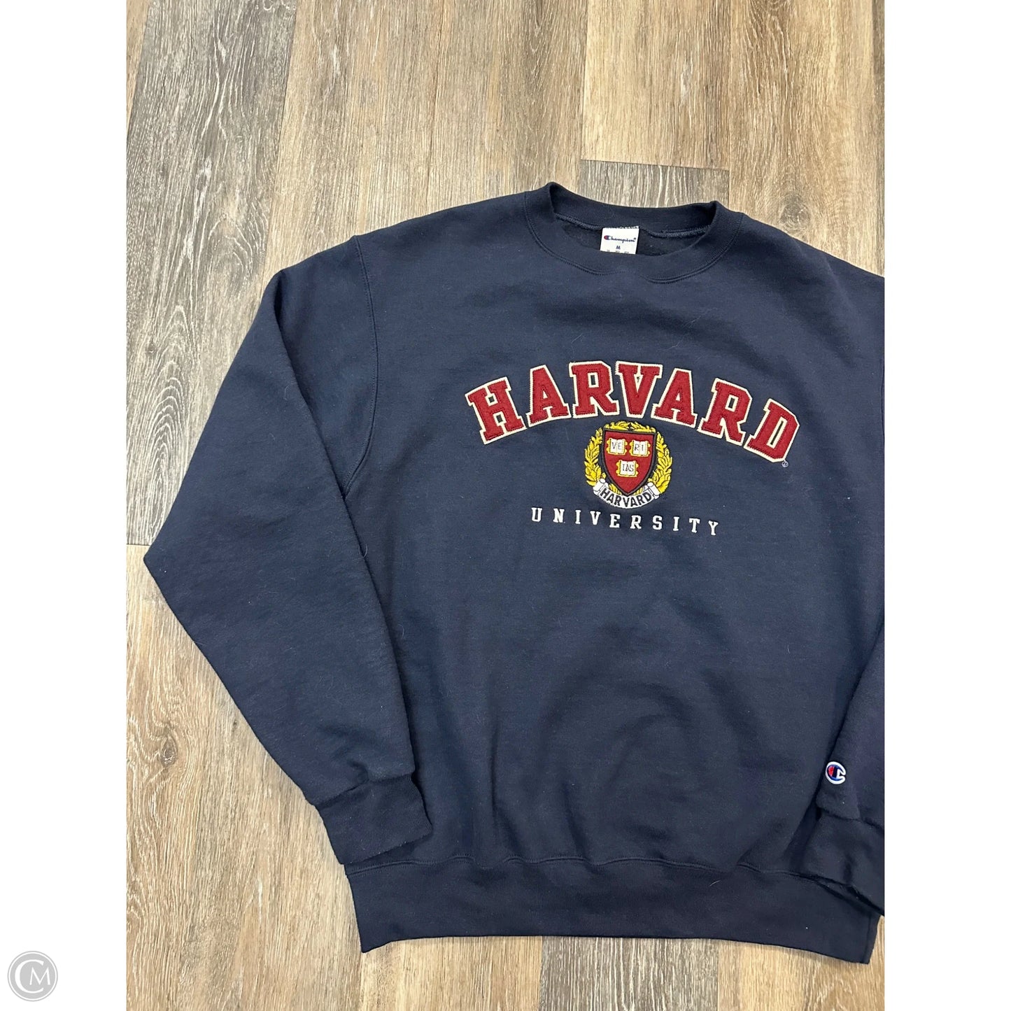 Athletic Sweatshirt Crewneck By Champion In Blue, Size: M