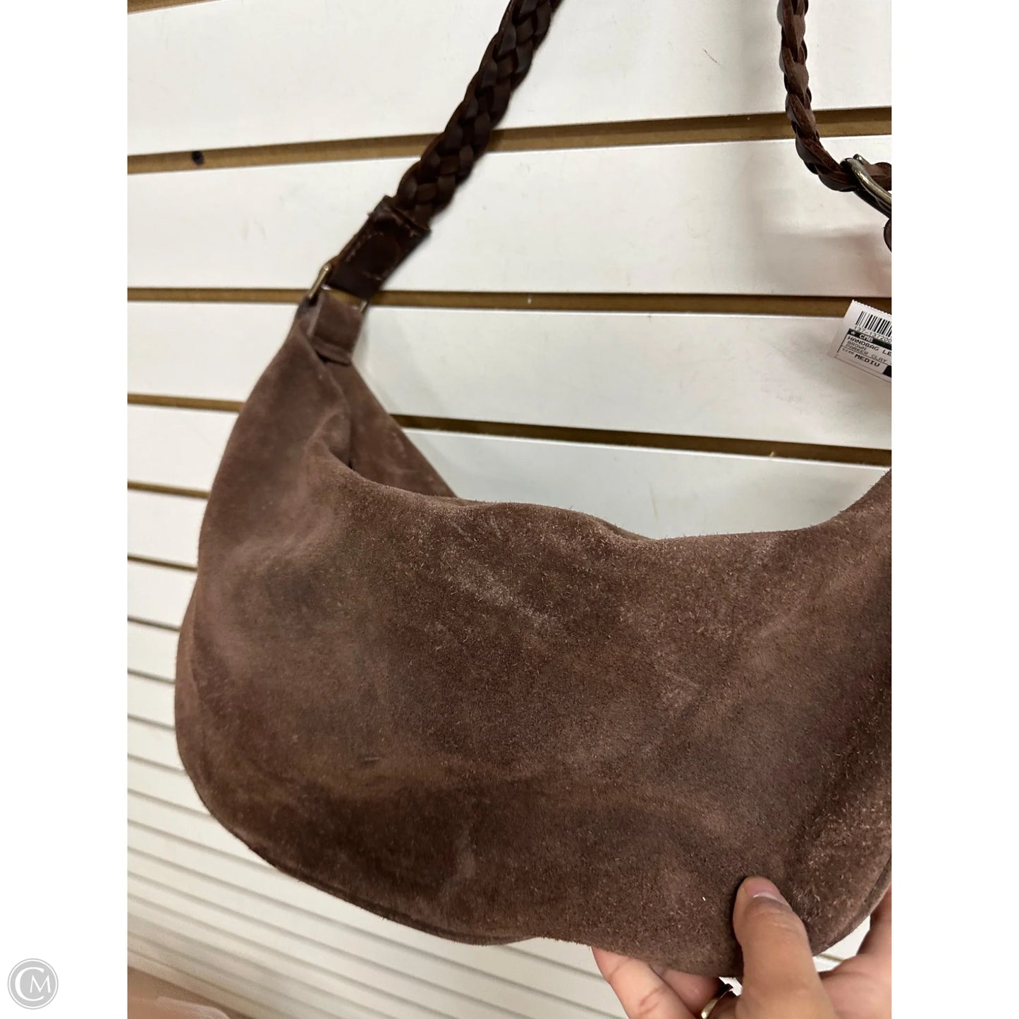 Handbag Leather By Parker Clay, Size: Medium