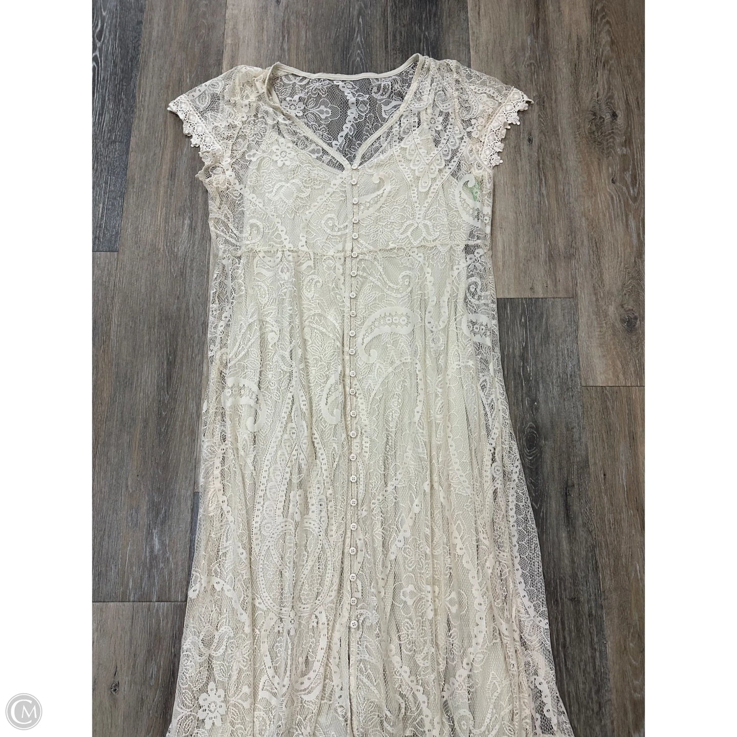 -Dress Casual Maxi By Torrid In Cream, Size: 1x