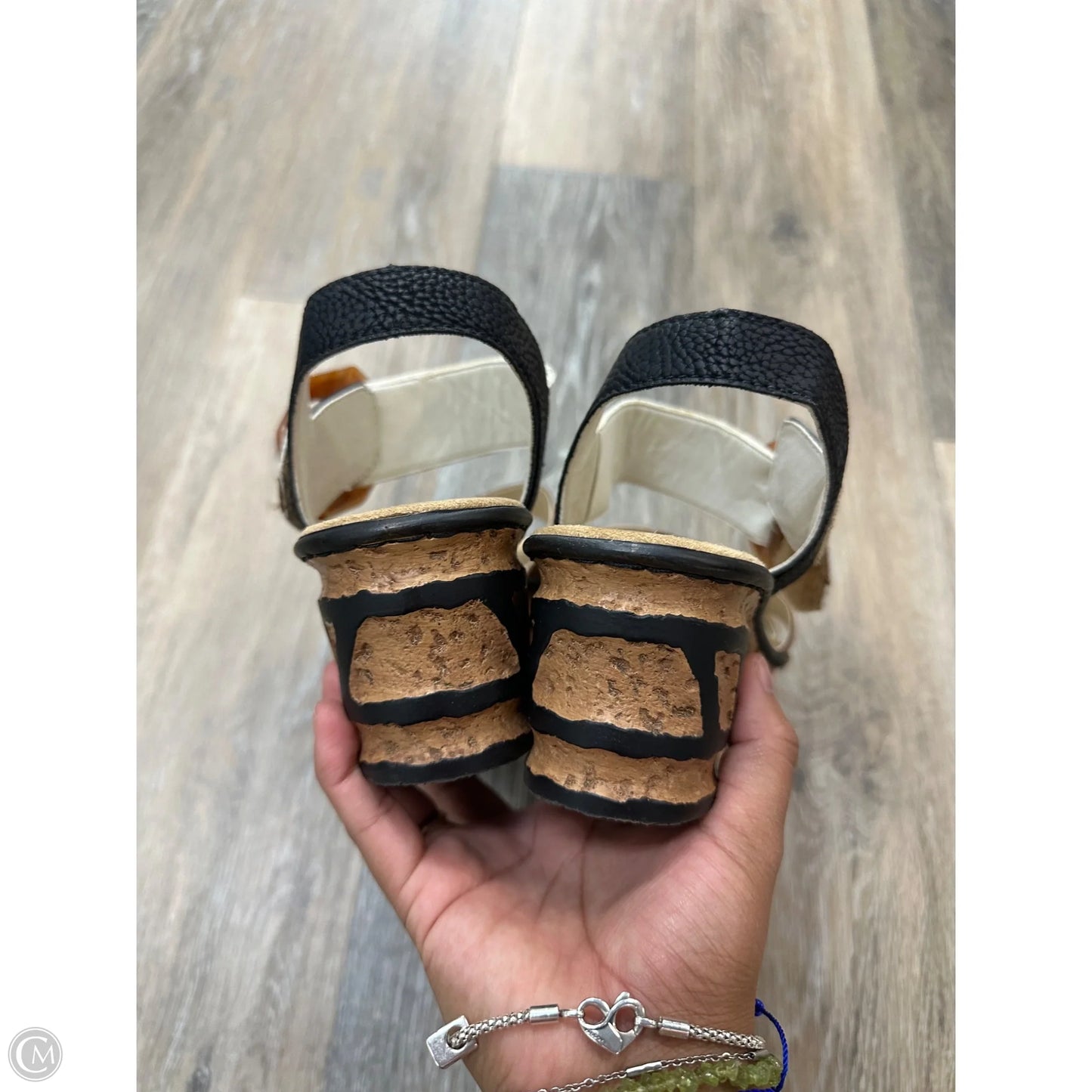 Sandals Heels Wedge By Riekers In Brown, Size: 9