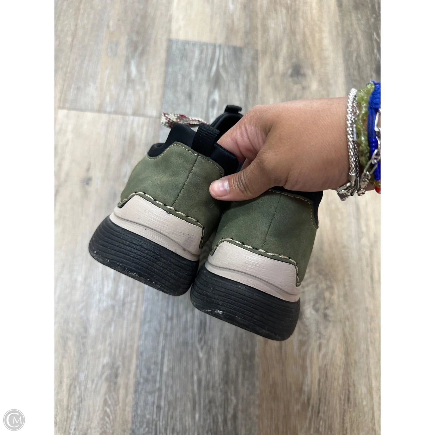Shoes Athletic By Riekers In Green, Size: 9