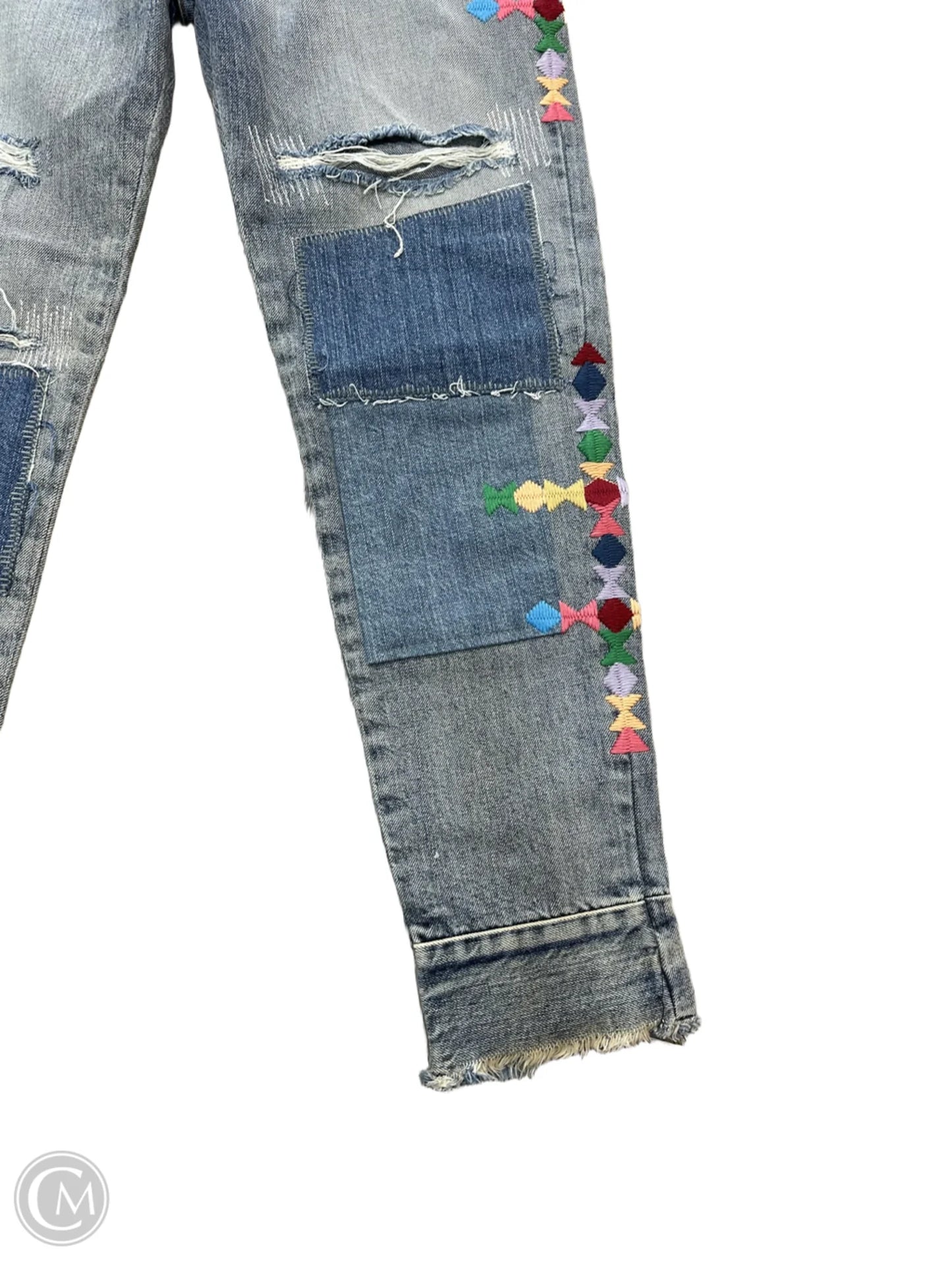 Jeans Boyfriend By MM VINTAGE In Blue Denim, Size: 0