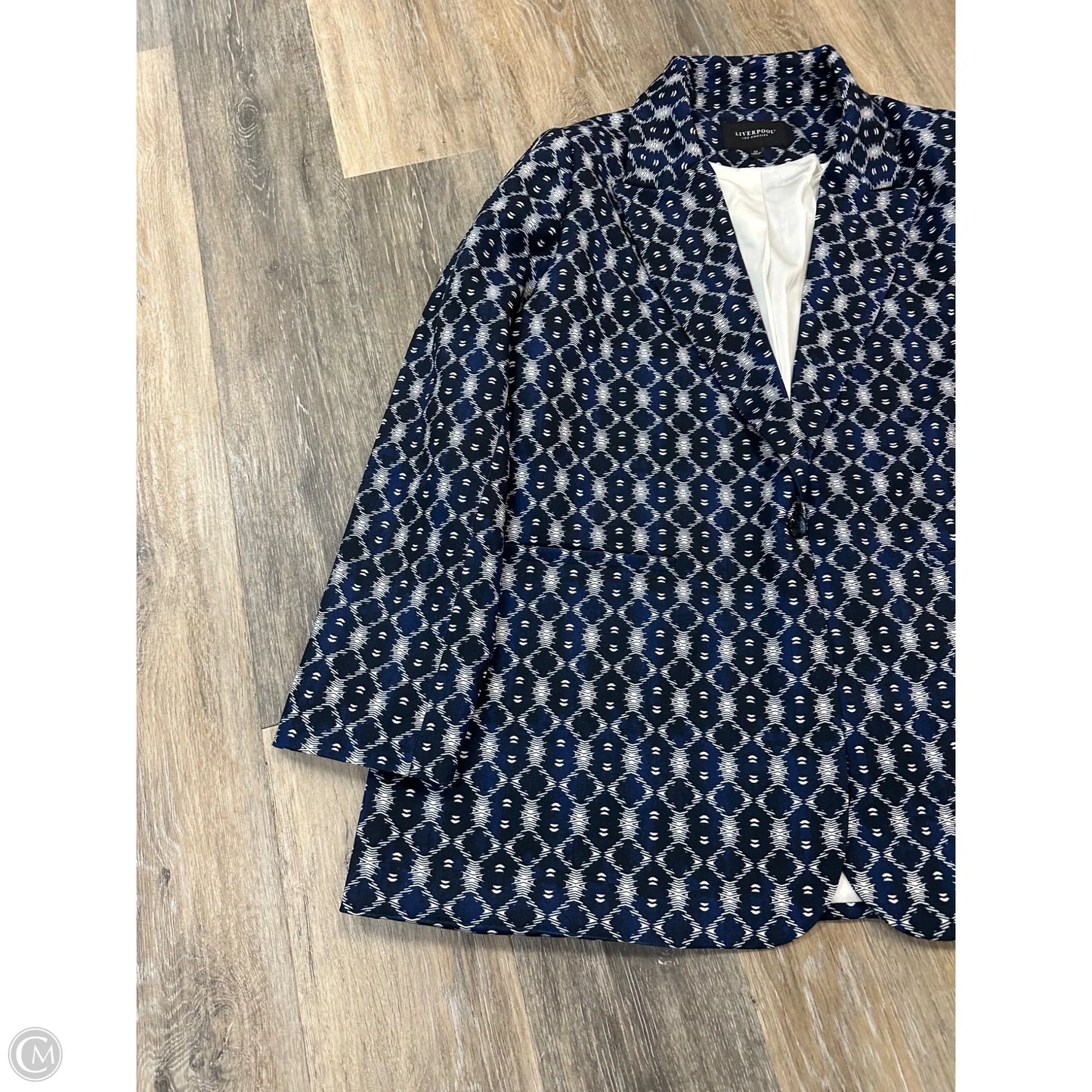 Blazer By Liverpool In Black & Blue, Size: 2x