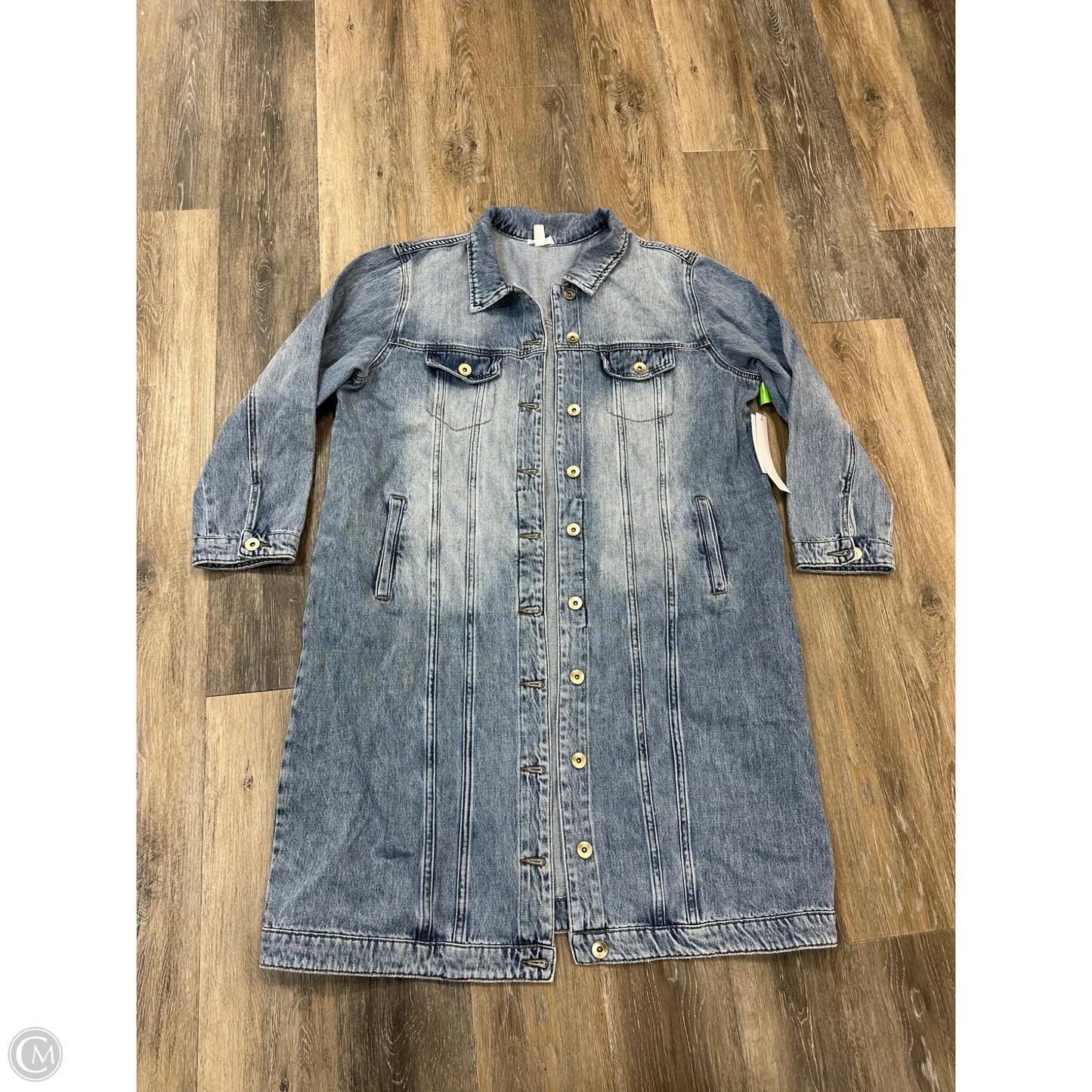 Jacket Denim By Tribal In Blue Denim, Size: 2x