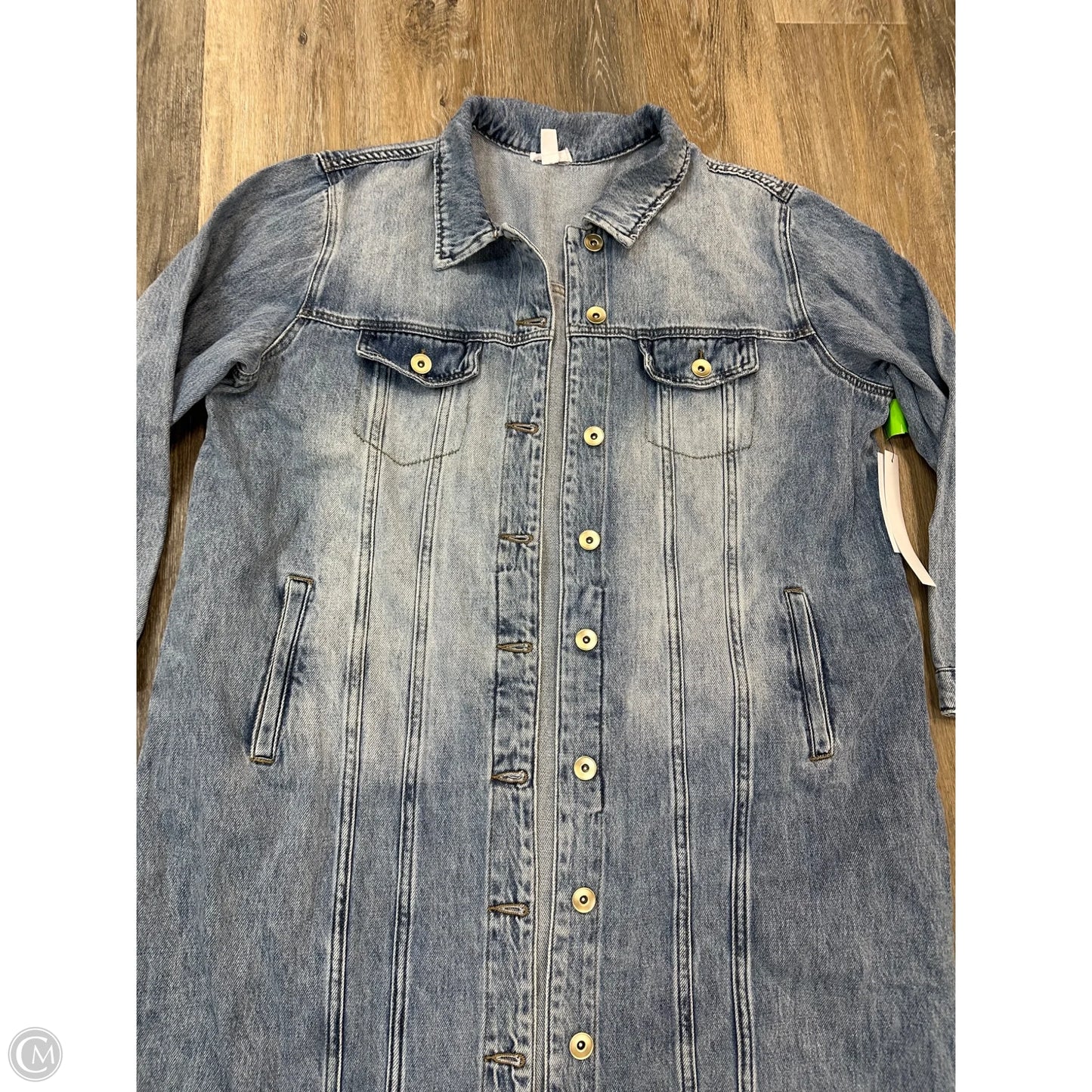 Jacket Denim By Tribal In Blue Denim, Size: 2x