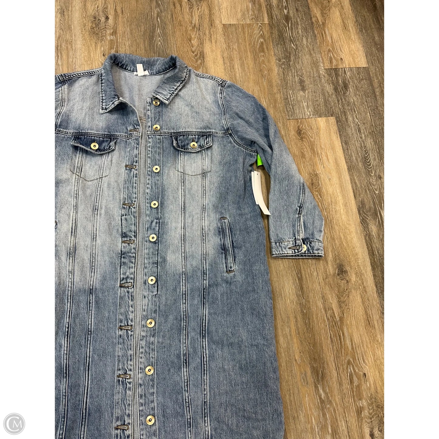 Jacket Denim By Tribal In Blue Denim, Size: 2x