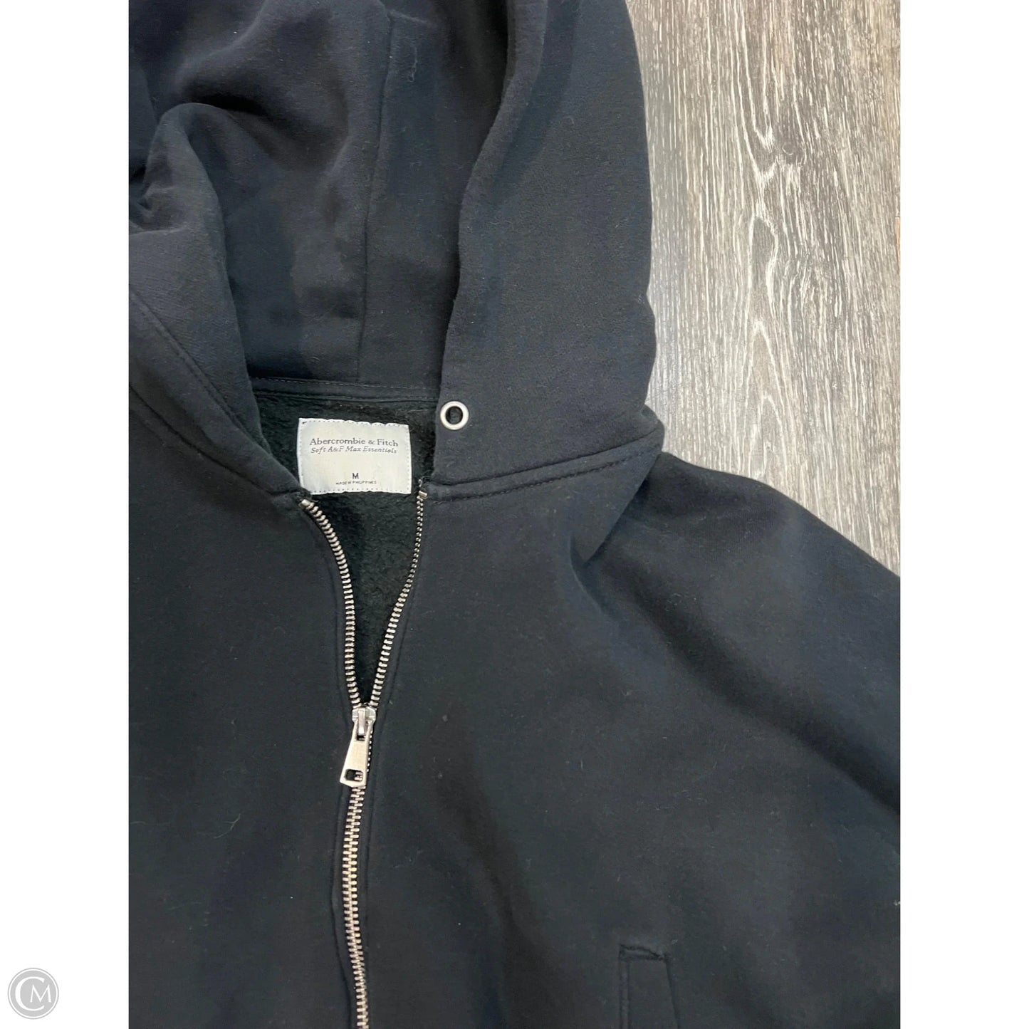 Athletic Sweatshirt Hoodie By Abercrombie And Fitch In Black, Size: M