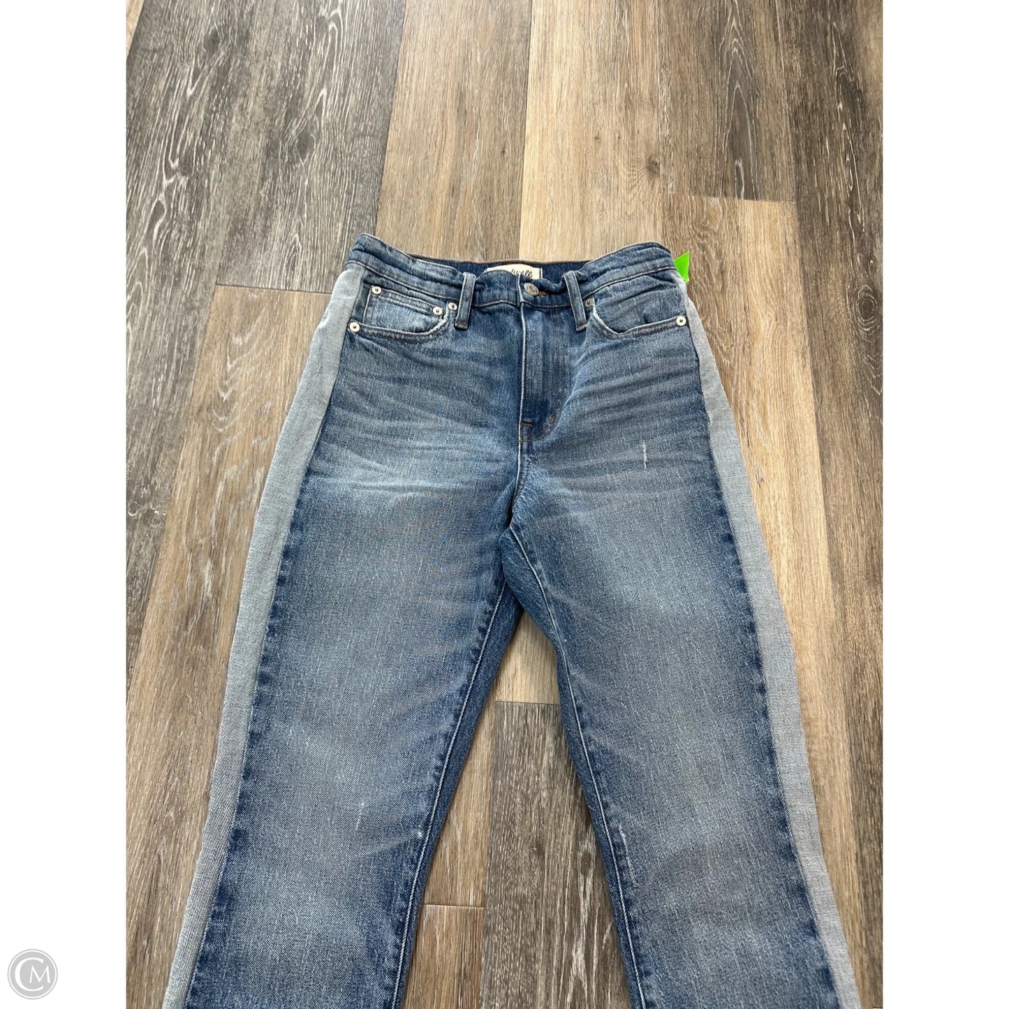 Jeans Straight By Madewell In Blue Denim, Size: 0