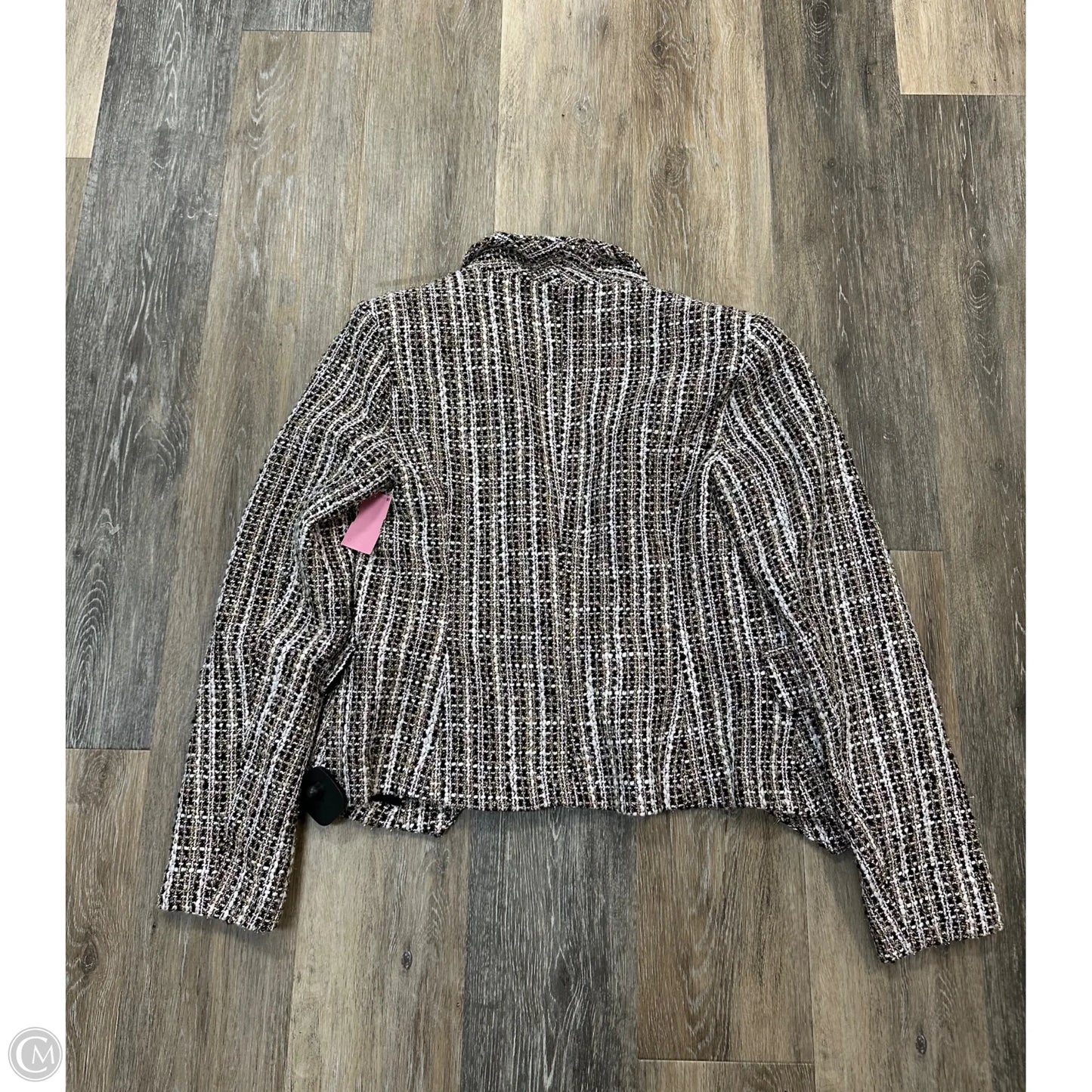 Blazer By Molly Green In Black & Pink, Size: M