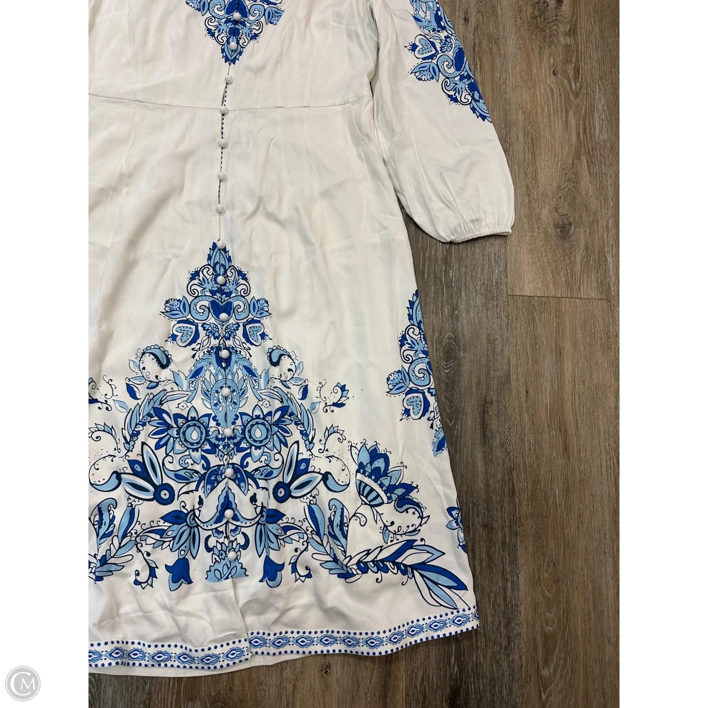 Dress Casual Maxi By Soft Surroundings In Blue & White, Size: M