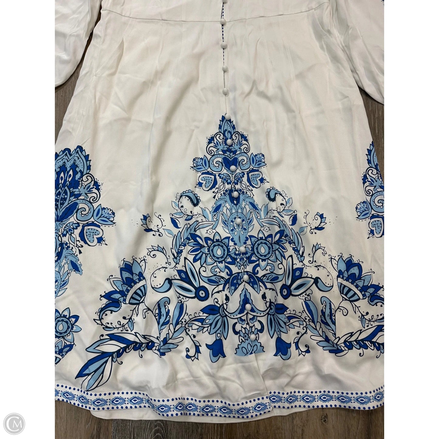 Dress Casual Maxi By Soft Surroundings In Blue & White, Size: M