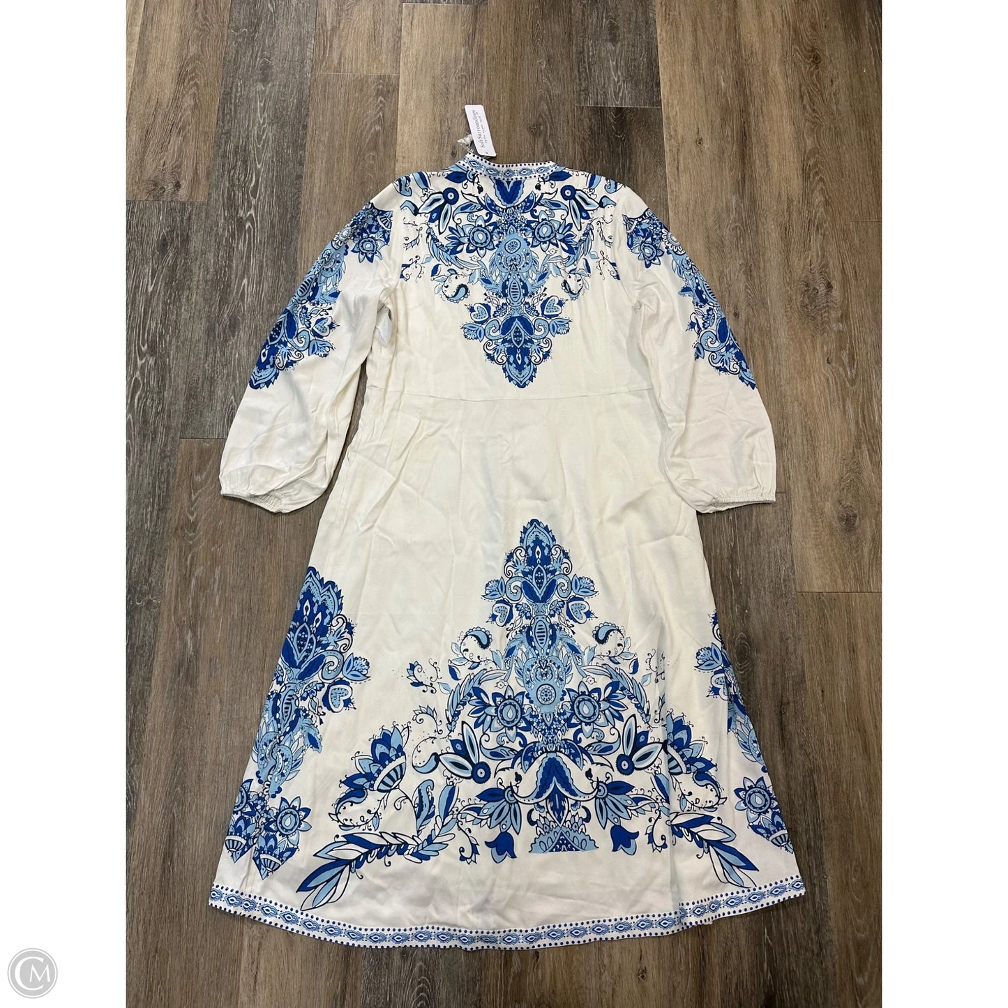 Dress Casual Maxi By Soft Surroundings In Blue & White, Size: M