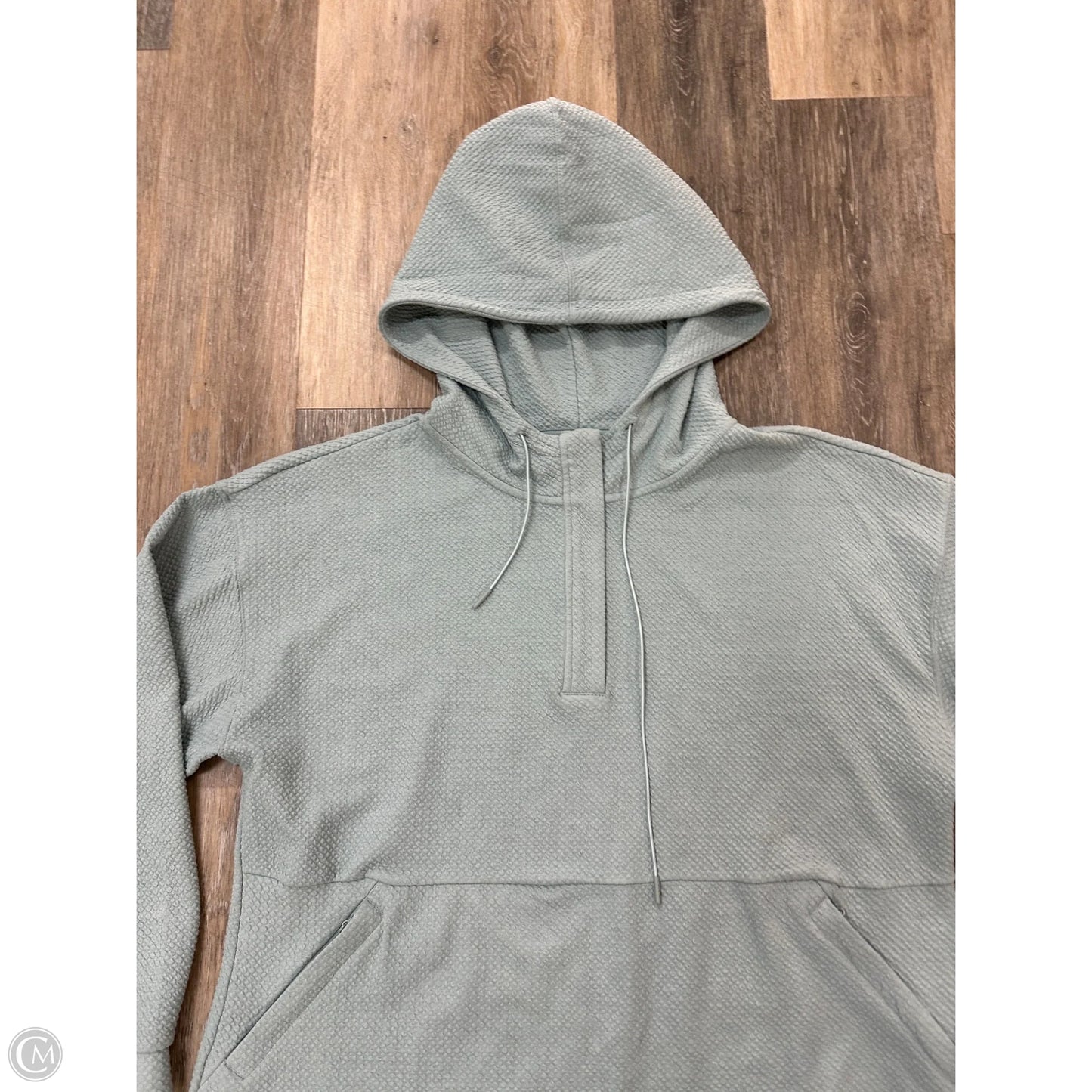 Athletic Sweatshirt Hoodie By 7 Diamonds In Teal, Size: Xl