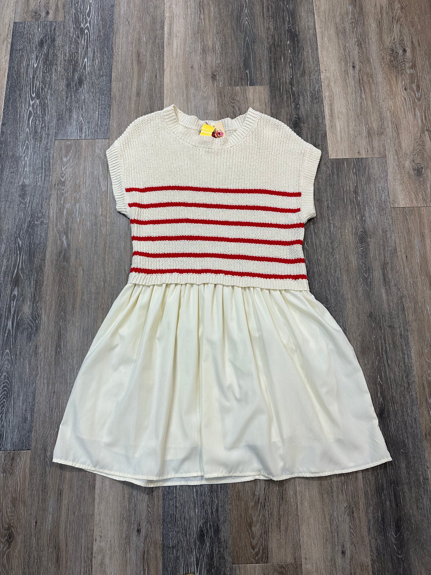 Dress Casual Midi By Entro In Cream, Size: L