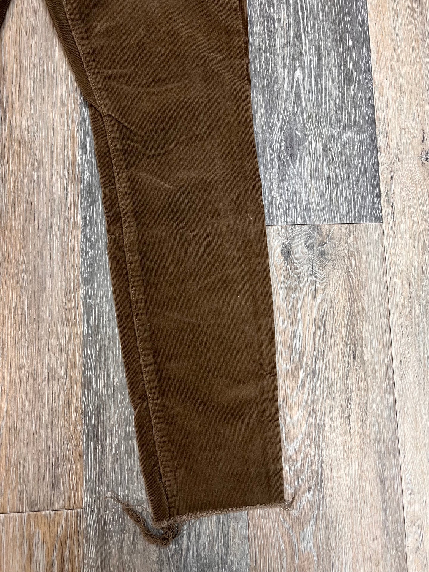 Pants Corduroy By Mother Jeans In Brown, Size: 4/27