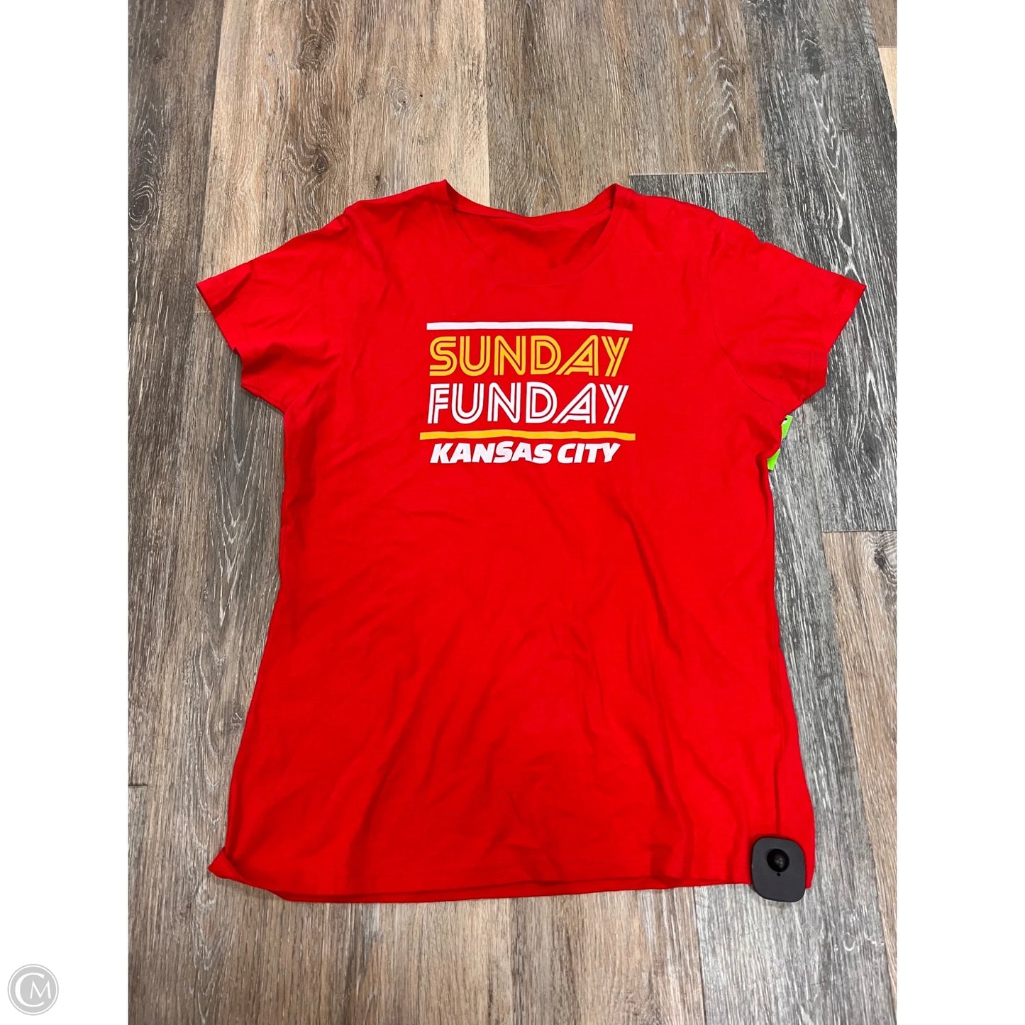 *Athletic Top Short Sleeve By Nfl In Red, Size: M