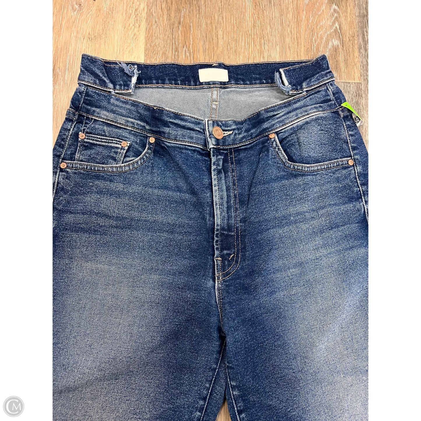 Jeans Straight By Mother Jeans In Blue Denim, Size: 6/28