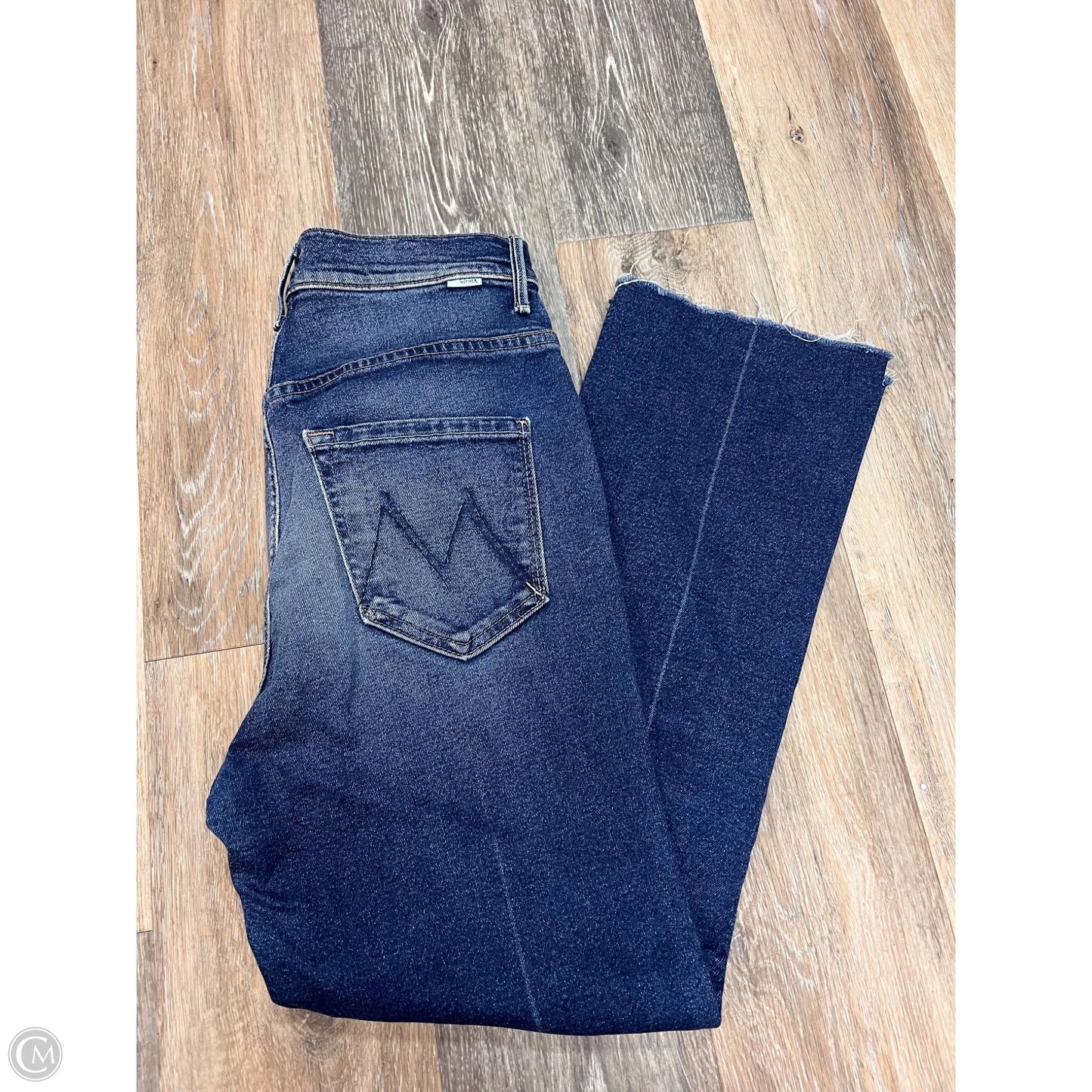 Jeans Straight By Mother Jeans In Blue Denim, Size: 6/28