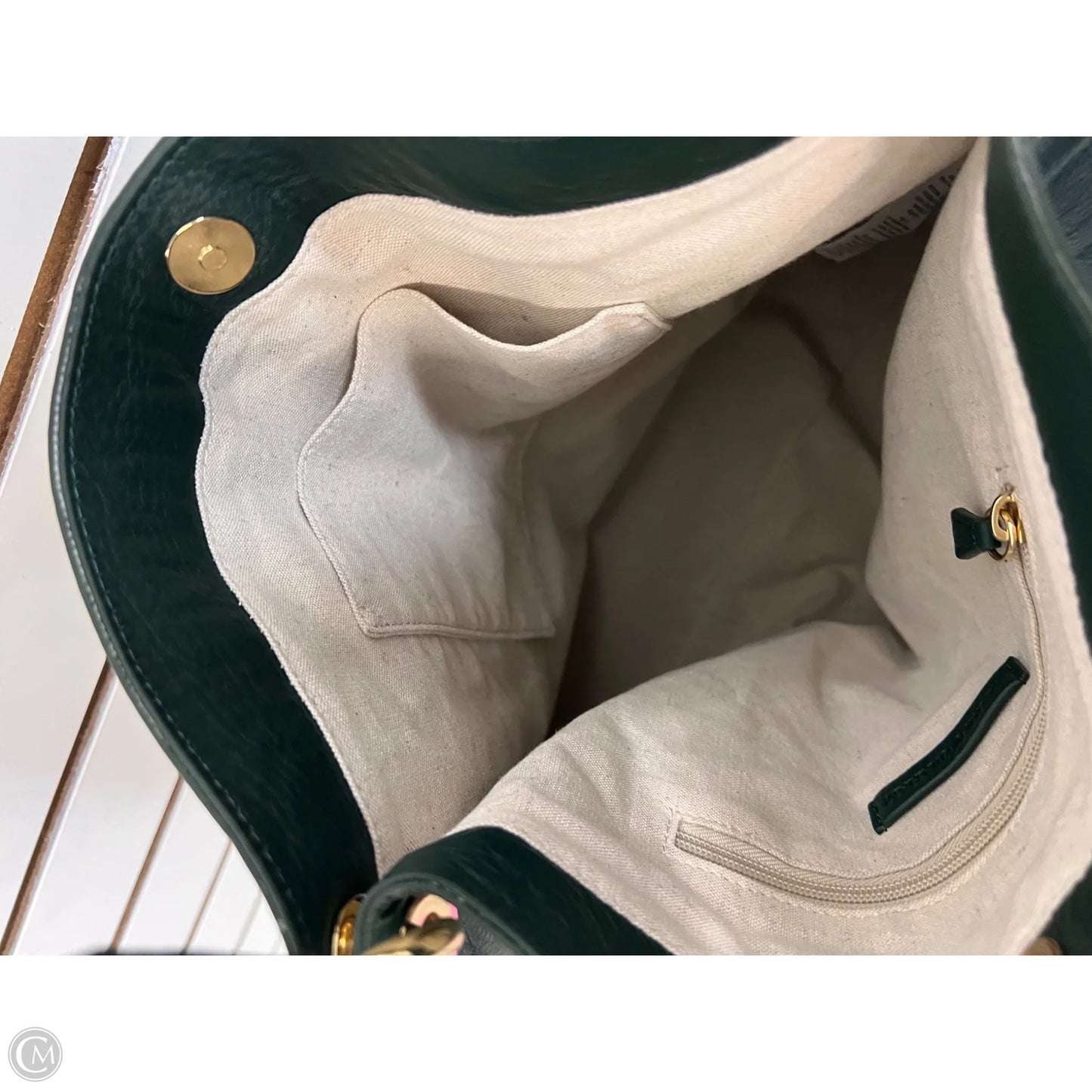 Handbag Leather By Mark & Graham, Size: Large