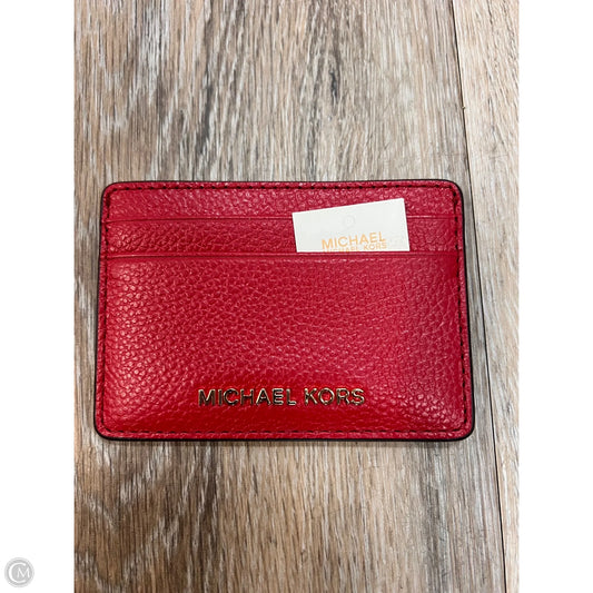 Id/card Holder Designer By Michael Kors, Size: Small