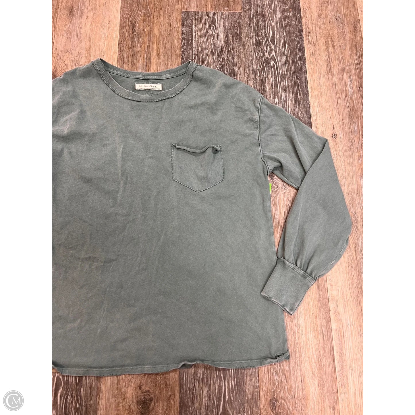Top Long Sleeve By We The Free In Green, Size: Xs