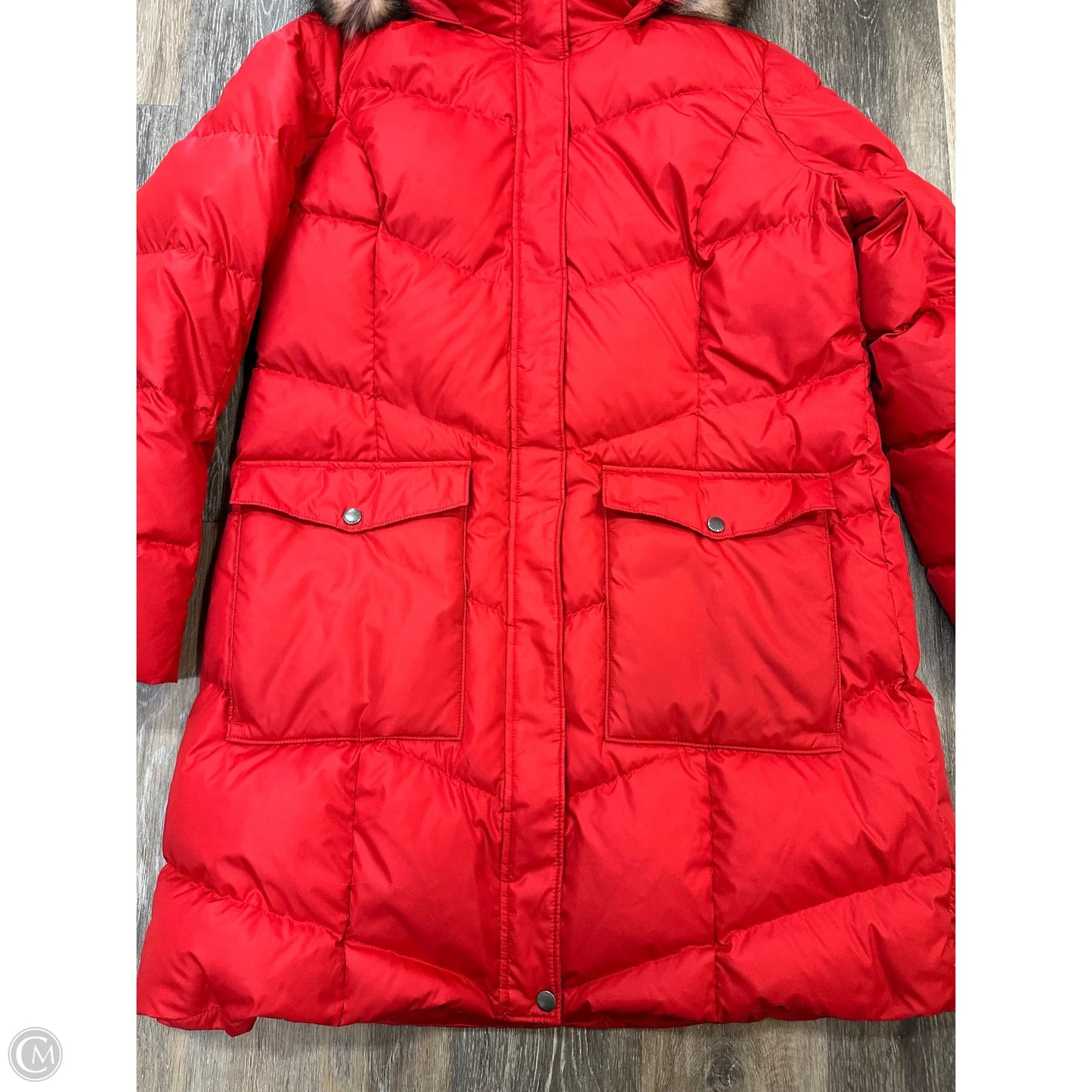 Coat Parka By Eddie Bauer In Red, Size: Xl