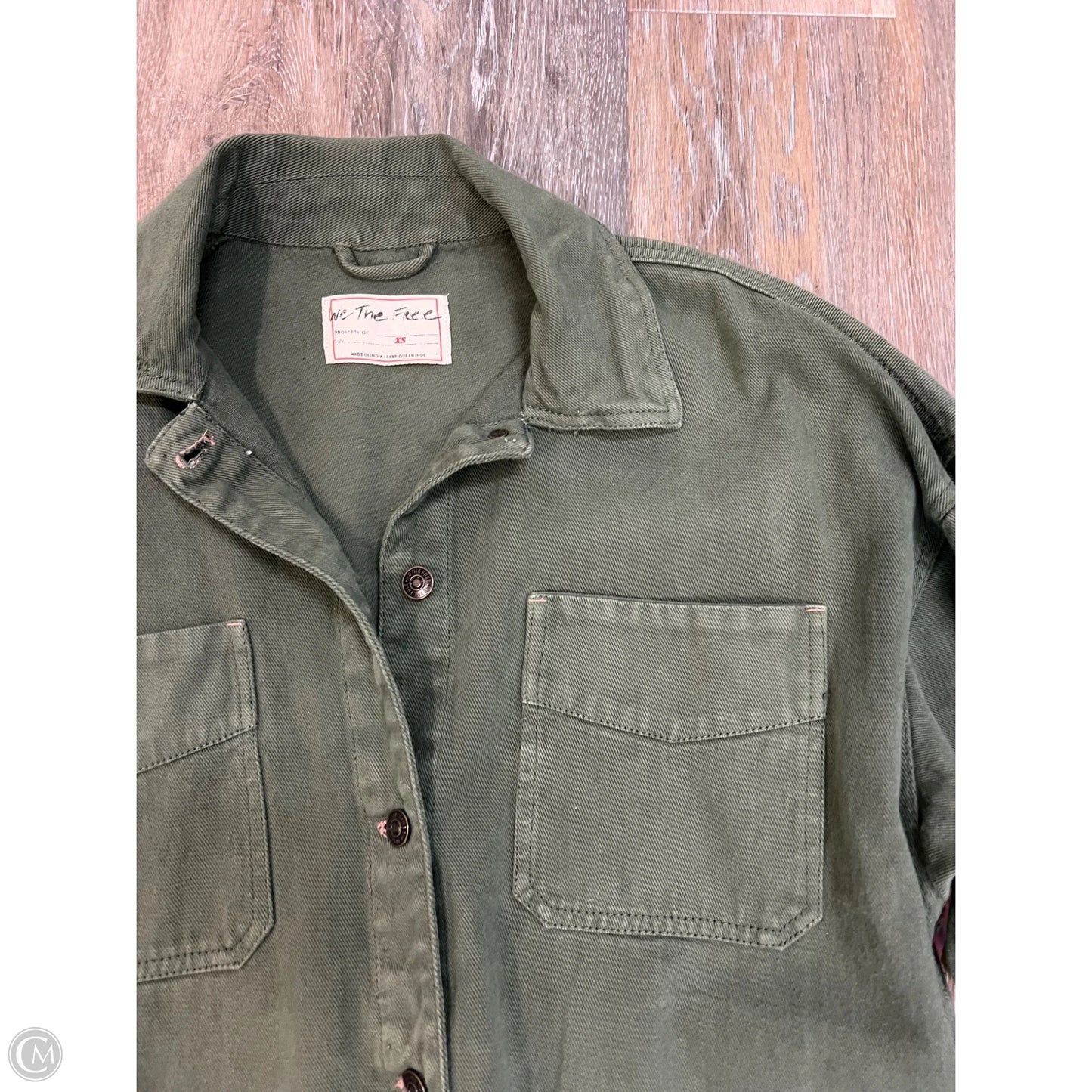 Jacket Denim By We The Free In Green Denim, Size: Xs