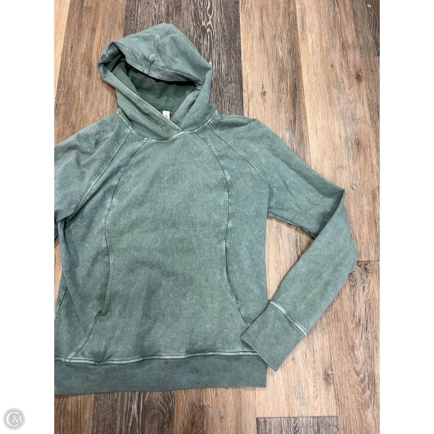 Athletic Sweatshirt Hoodie By Lululemon In Green, Size: 4