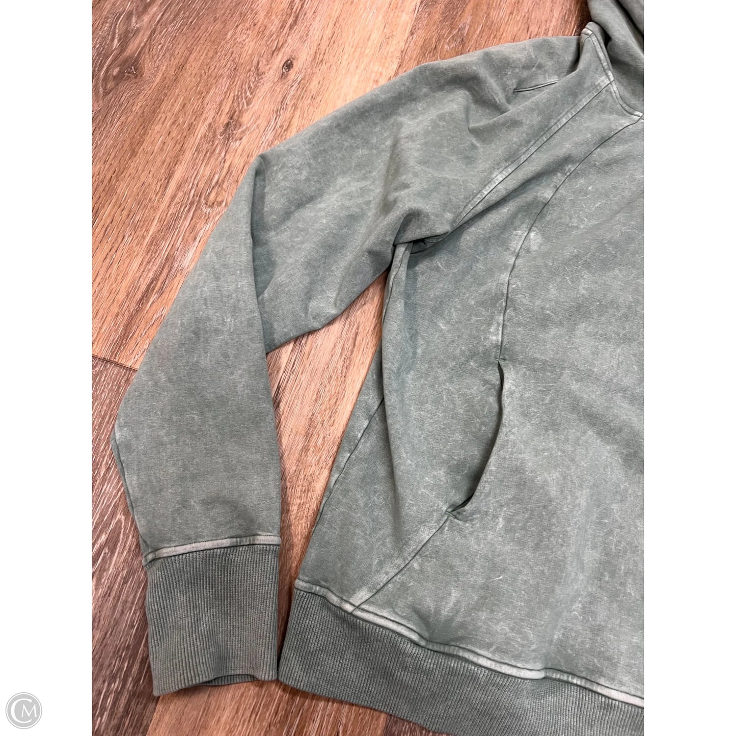 Athletic Sweatshirt Hoodie By Lululemon In Green, Size: 4