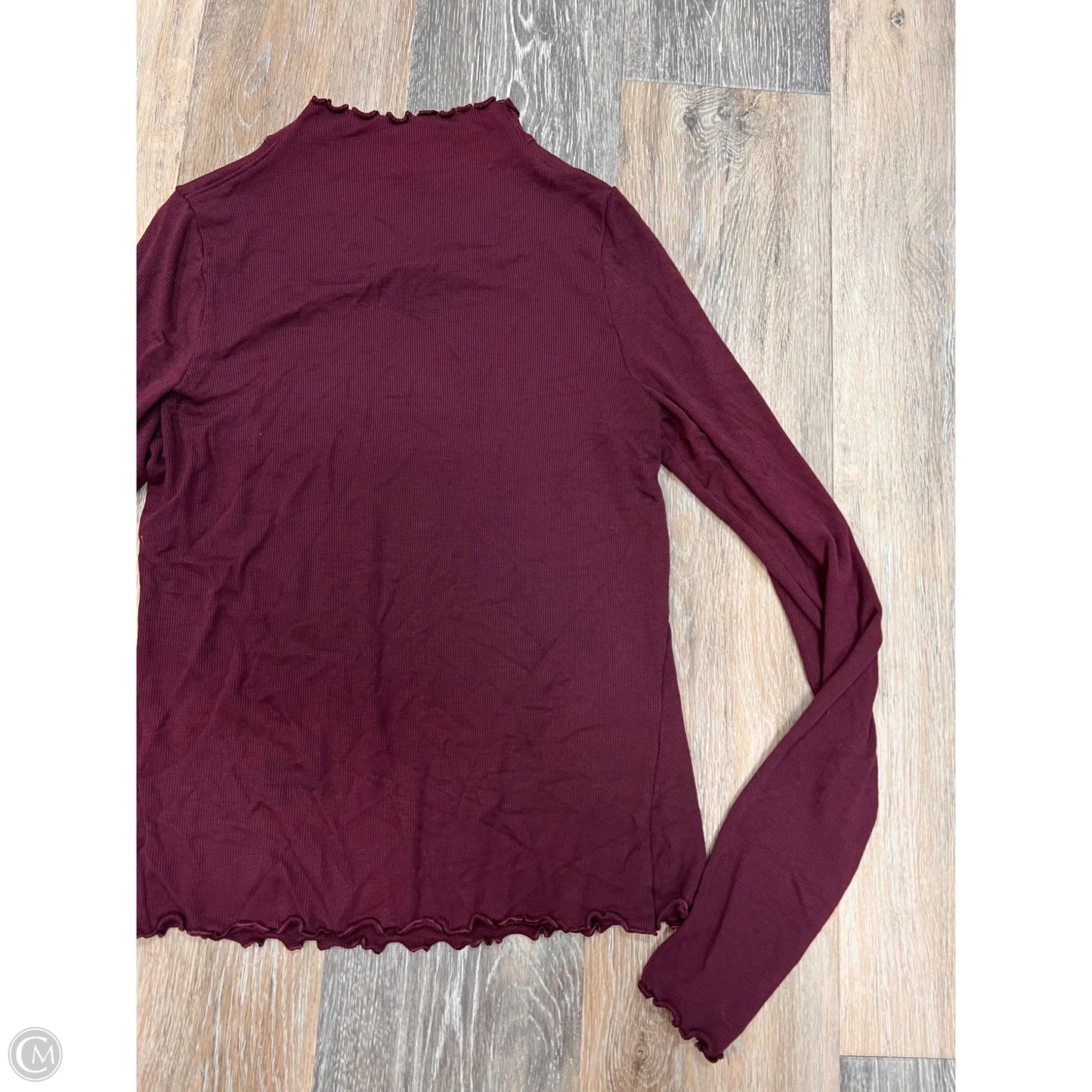 Top Long Sleeve By Lululemon In Maroon, Size: 6