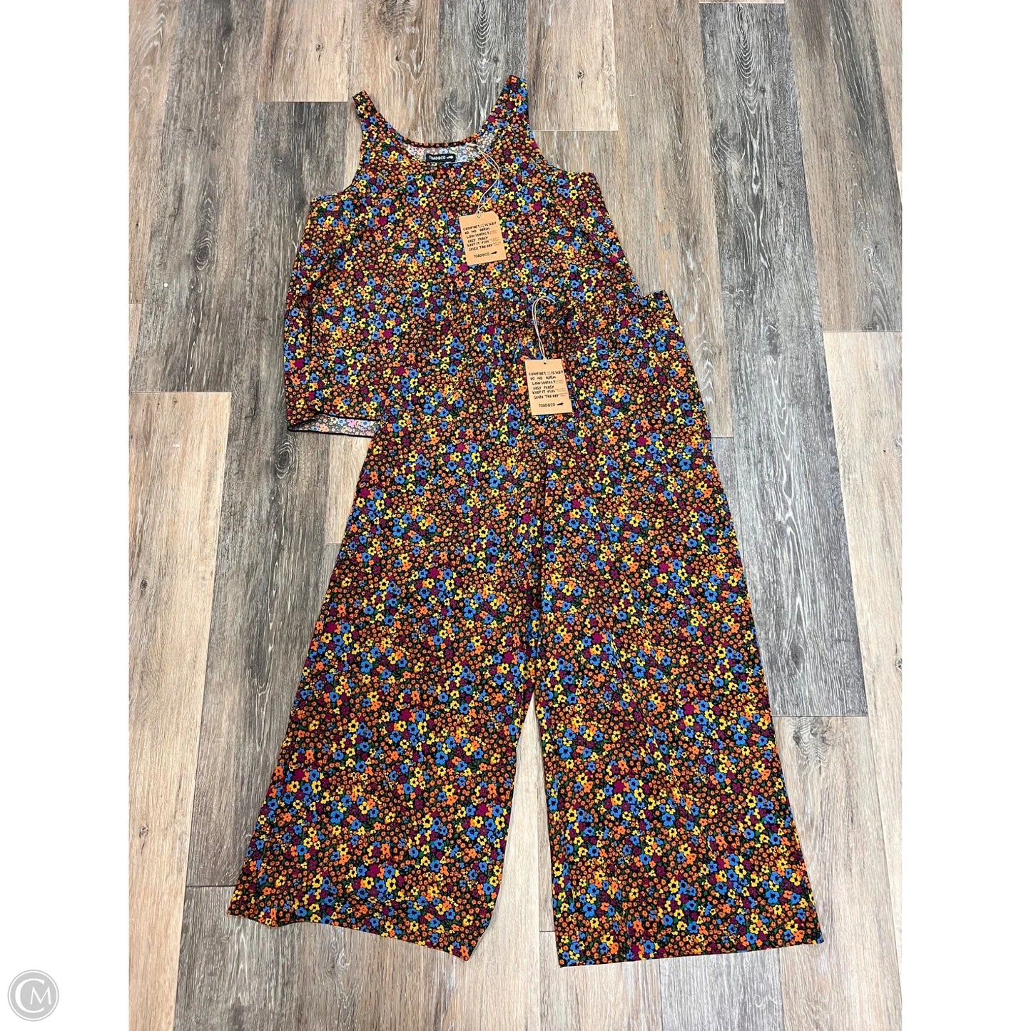 Pants Set 2pc By Toad & Co In Floral Print, Size: M