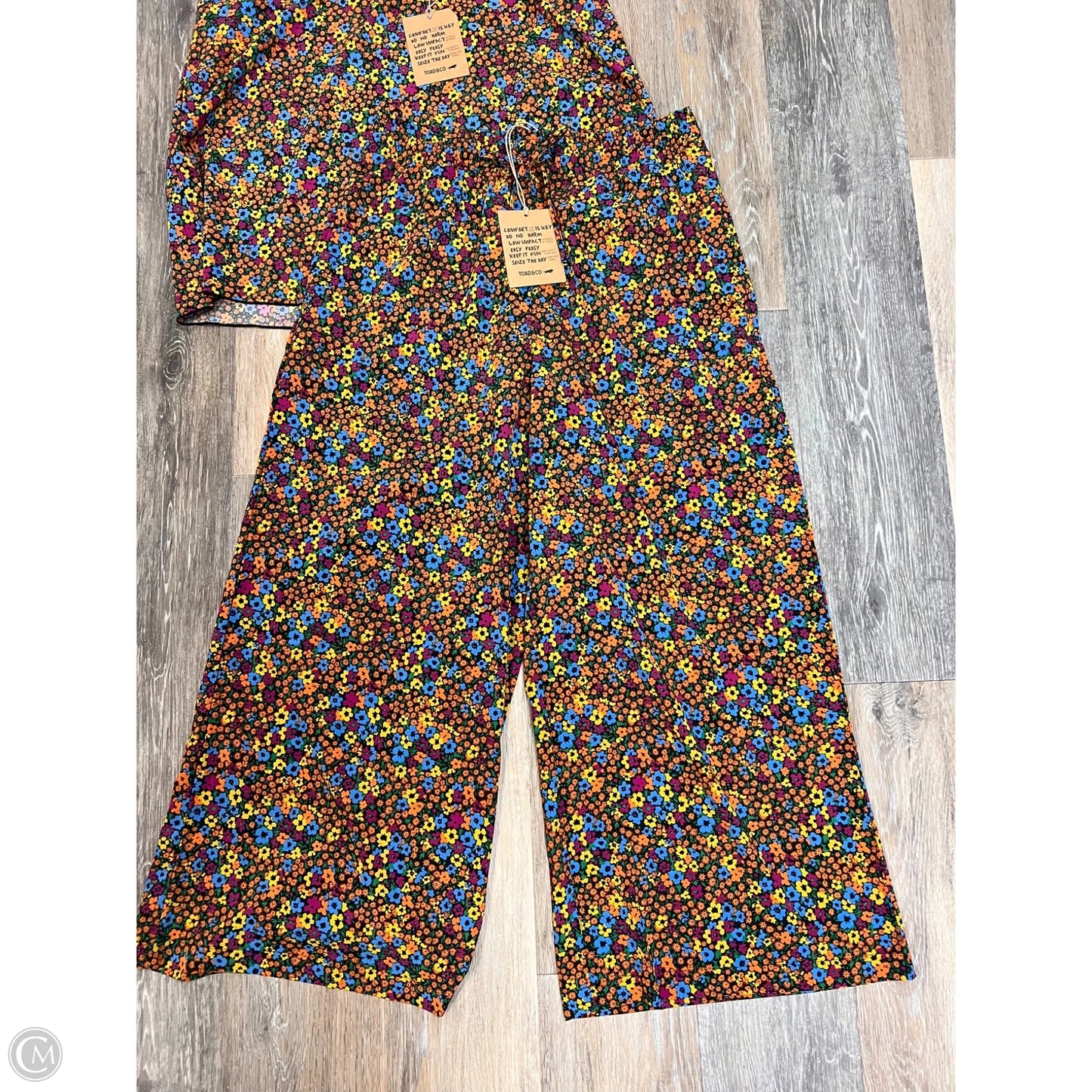 Pants Set 2pc By Toad & Co In Floral Print, Size: M
