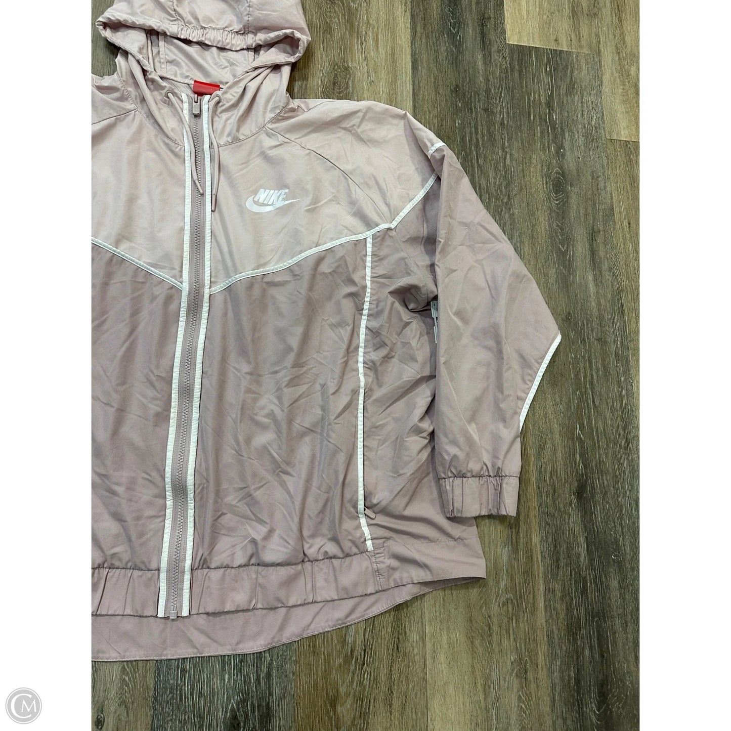 Athletic Jacket By Nike Apparel In Pink, Size: 3x