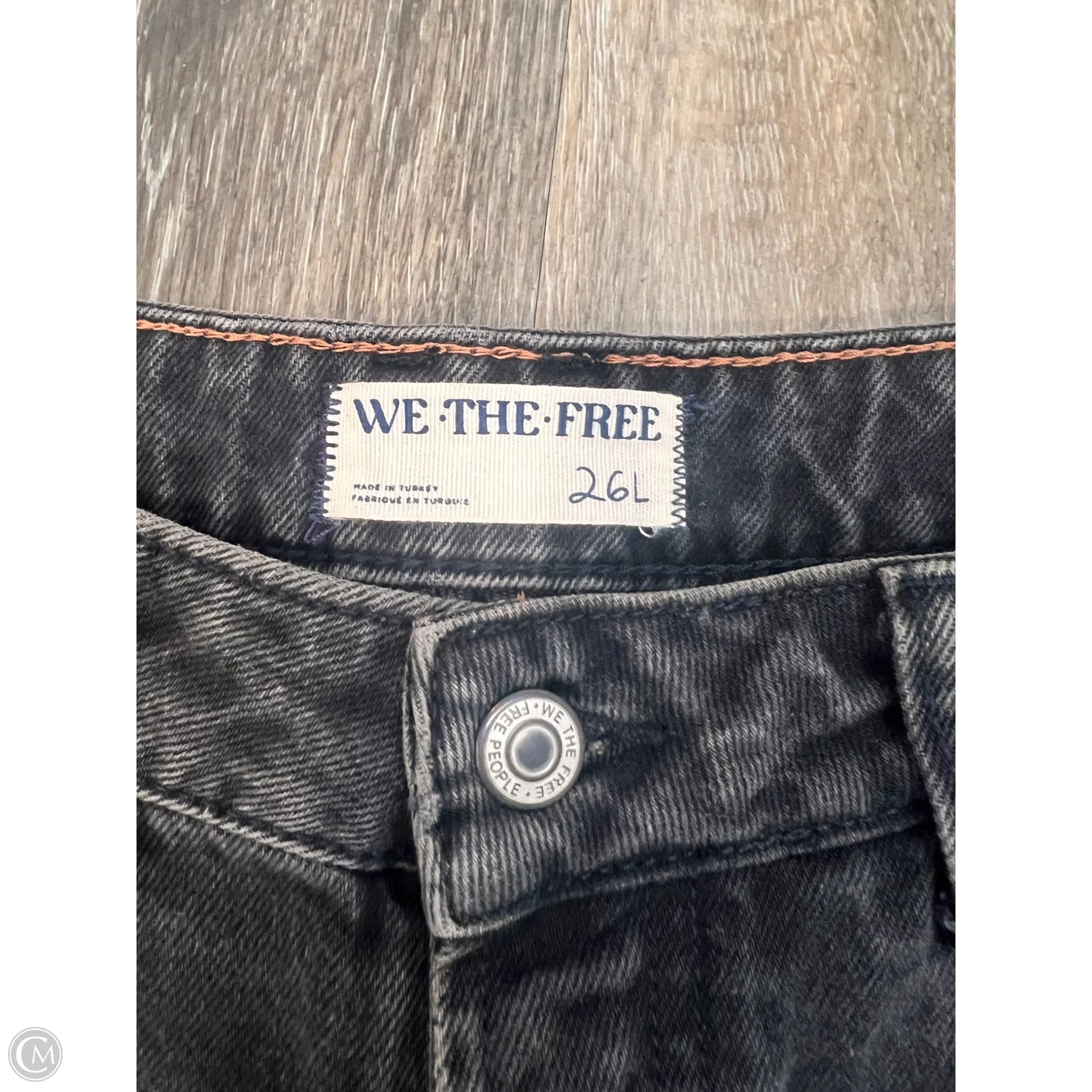 Jeans Boyfriend By We The Free In Black Denim, Size: 2l