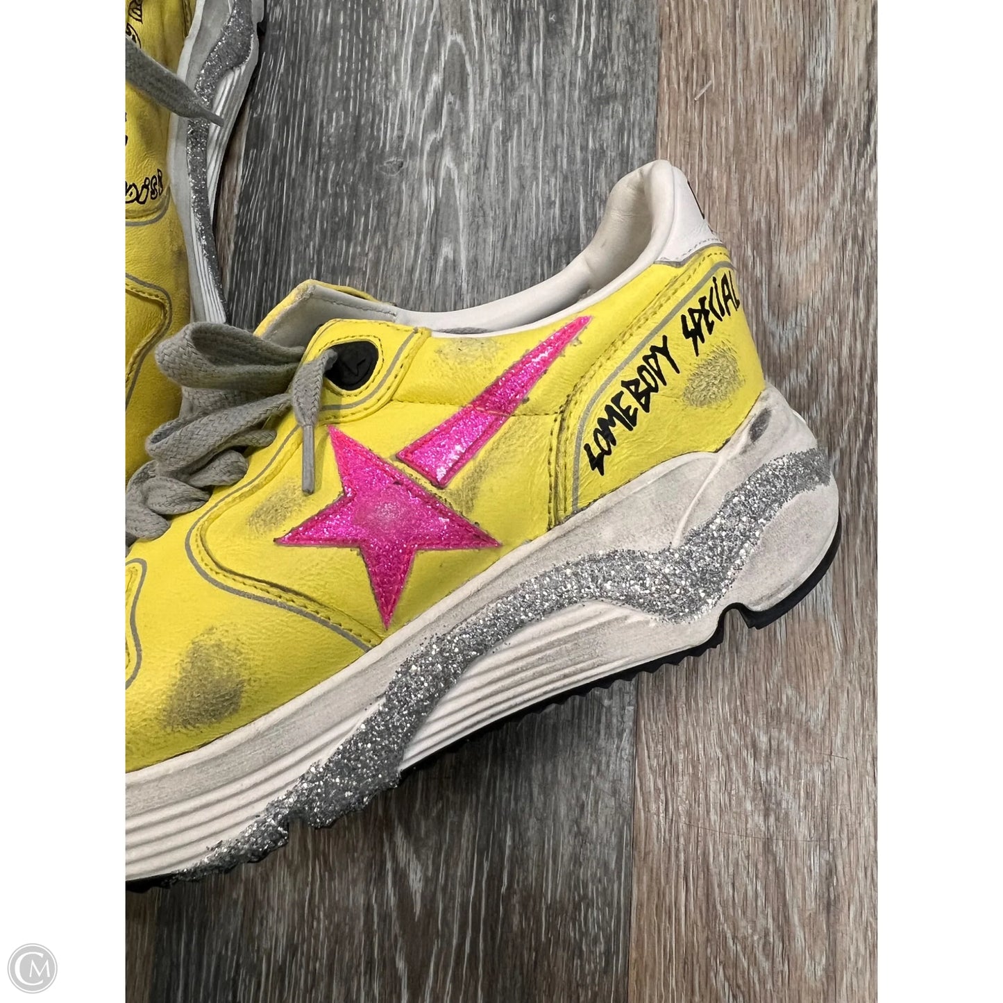 Shoes Luxury Designer By Golden Goose In Yellow, Size: 6/36