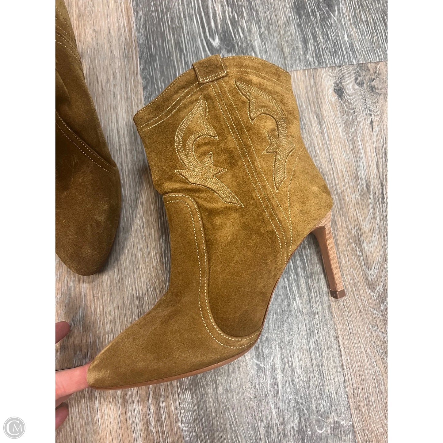 Boots Ankle Heels By BA&SH In Tan, Size: 7.5