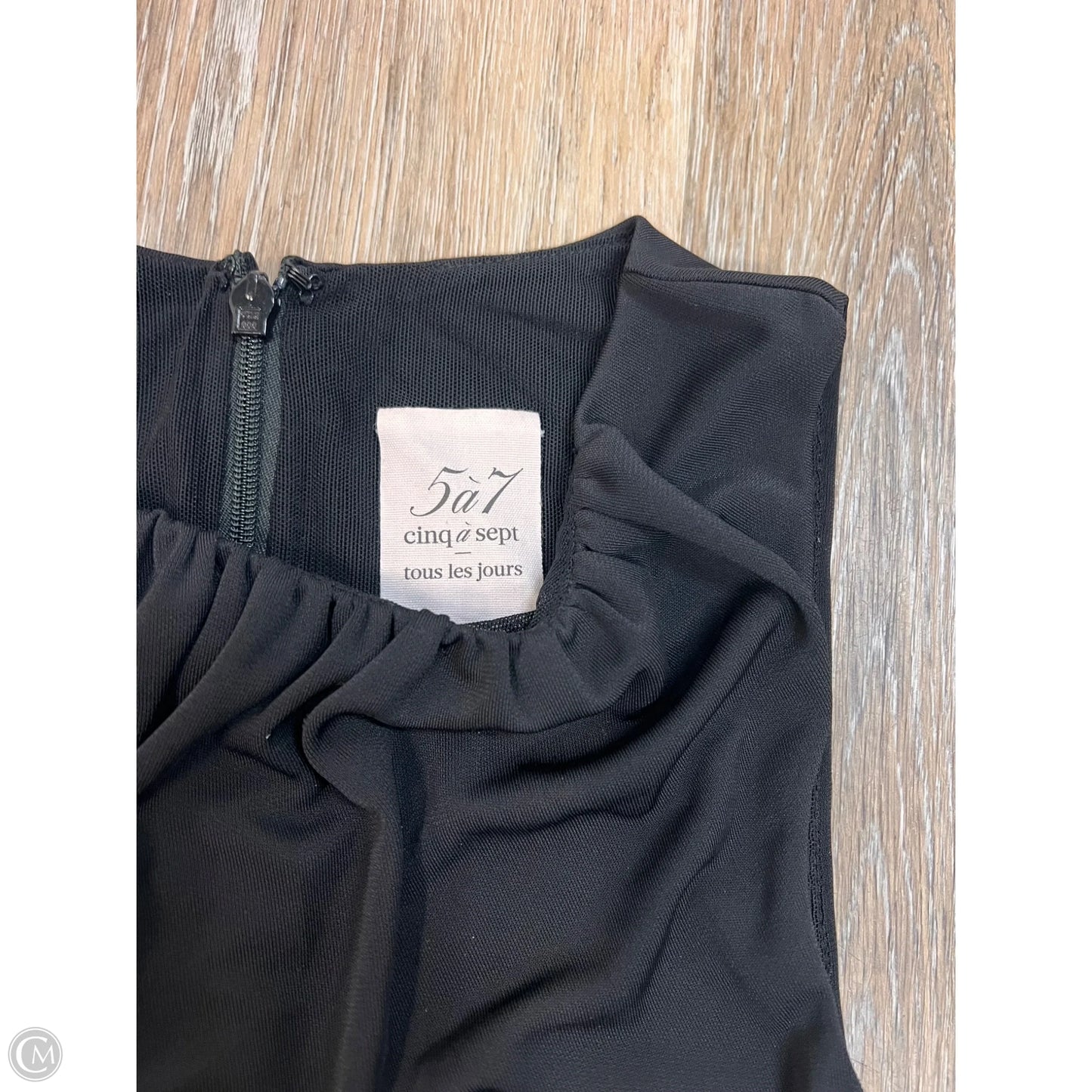 Designer Dress Party Midi By Cinq à Sept In Black, Size: S