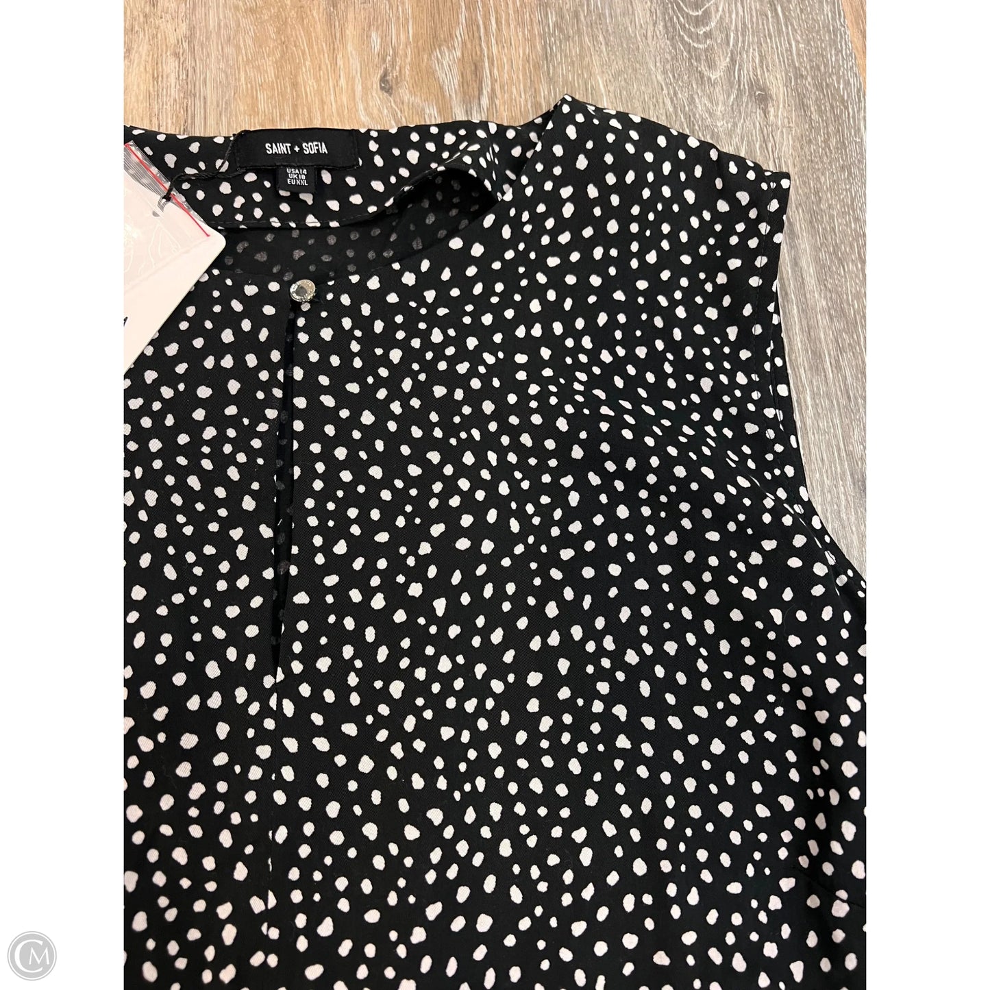 Dress Casual Maxi By Saints and Sofia In Polkadot Pattern, Size: 14