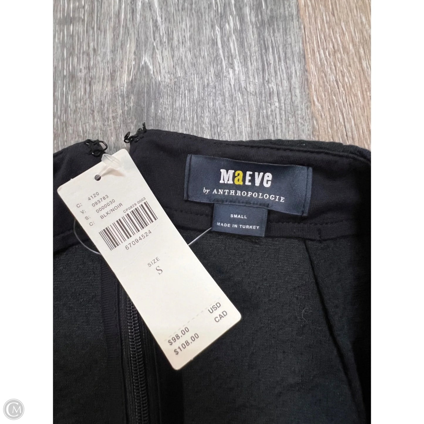 Skirt Mini & Short By Maeve In Black, Size: S