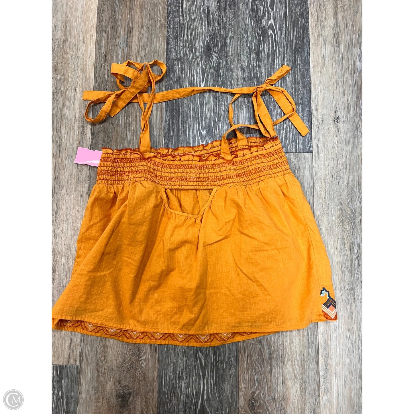 Top Sleeveless By Anthropologie In Gold, Size: S
