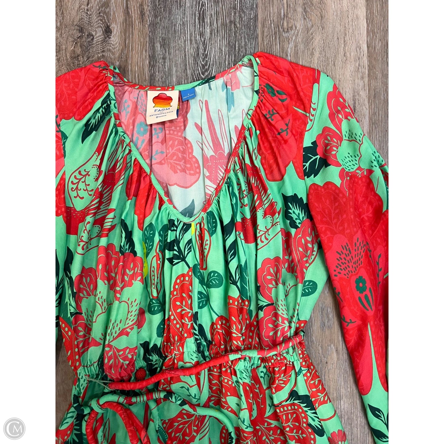 Dress Designer By Farm Rio In Green, Size: S